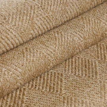 Outdoorteppich, Homtex, 80 x 150 cm, In & Outdoor Teppich Wetterfest Läufer Beige Balkon Teppich Wasserfest