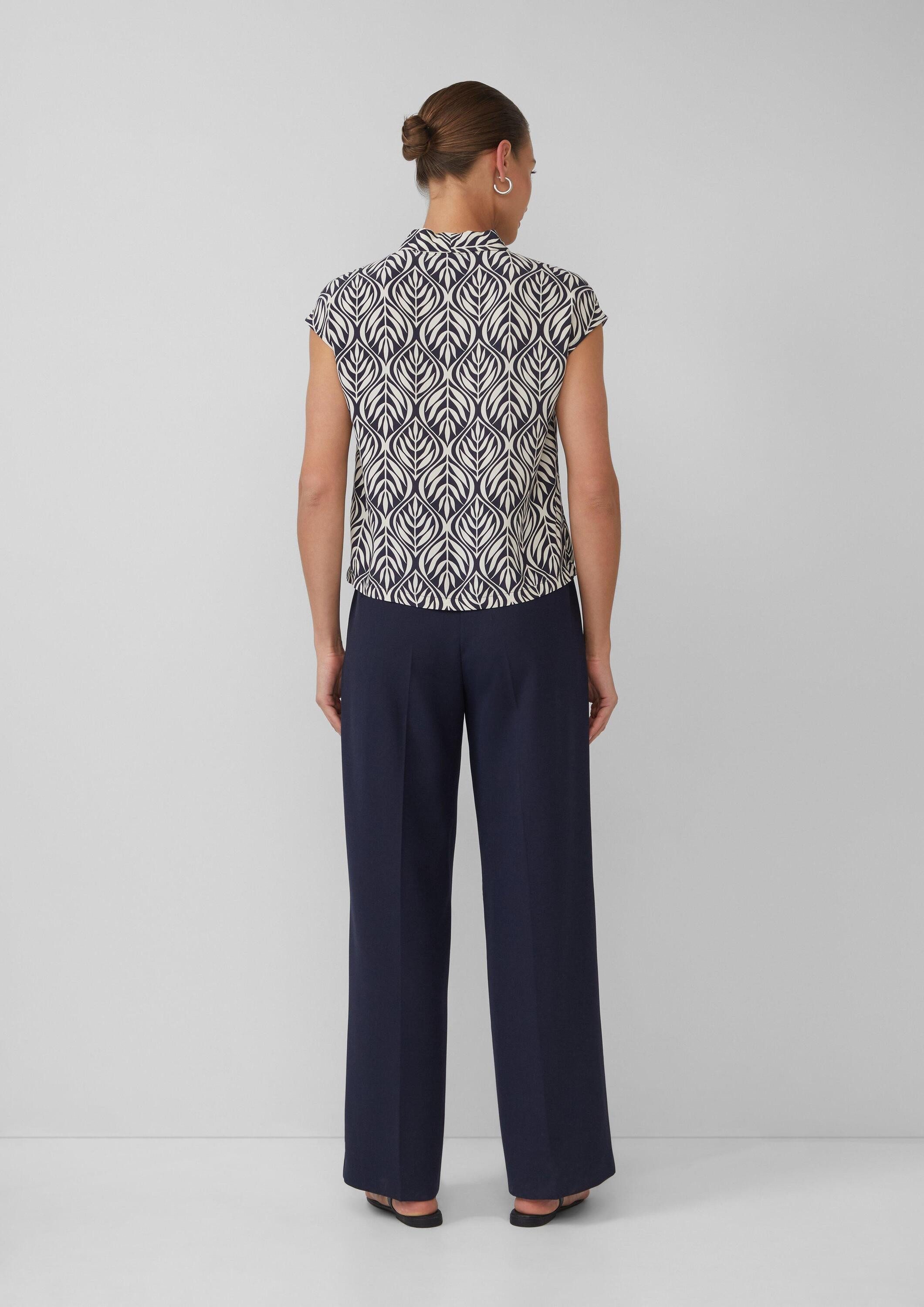 s.Oliver Blusentop Bluse Ärmellose Bluse mit All-over-Print