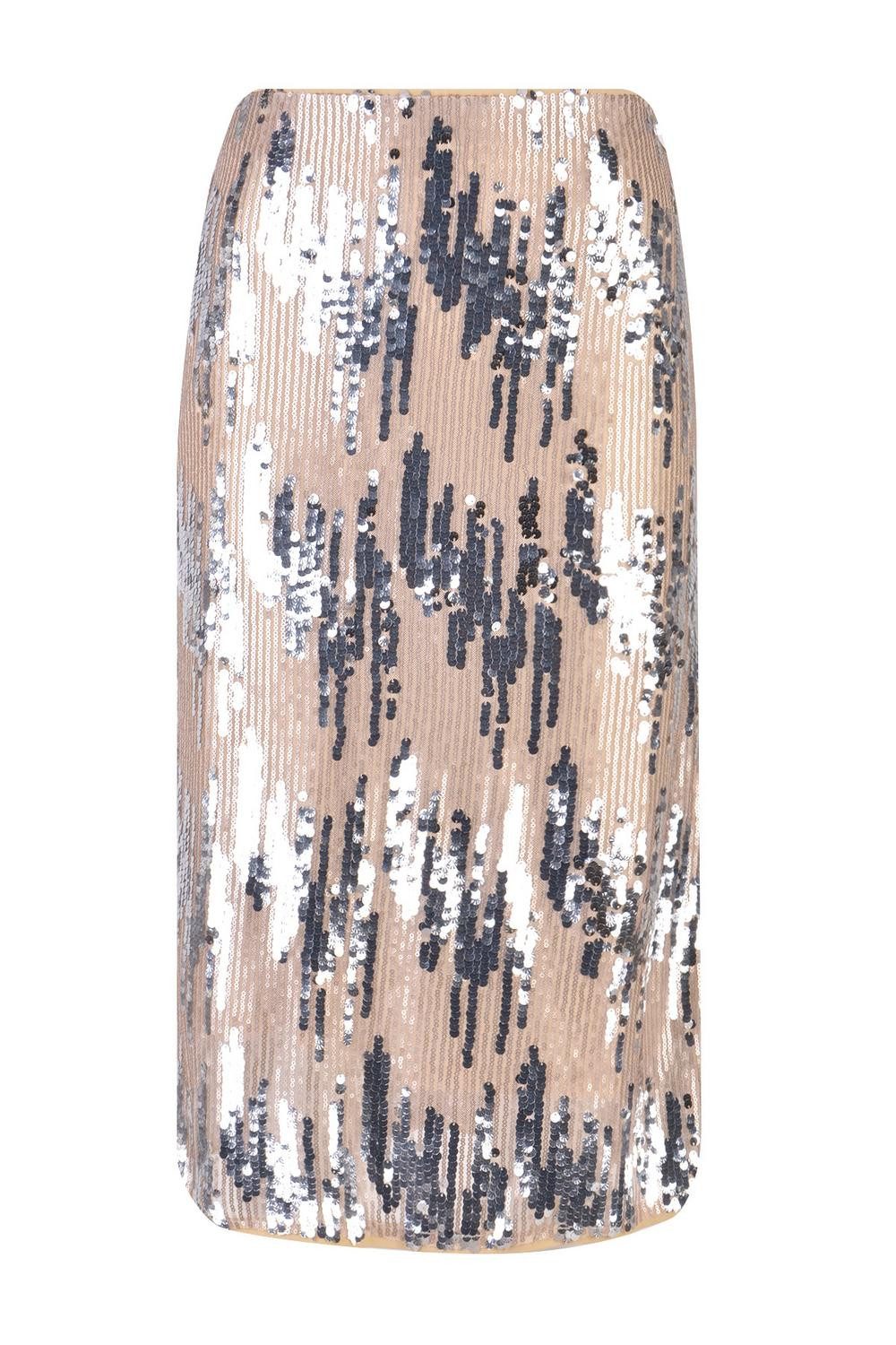 Milano Italy Sommerrock STRAIGHT SEQUIN SKIRT WITH ZIPPER