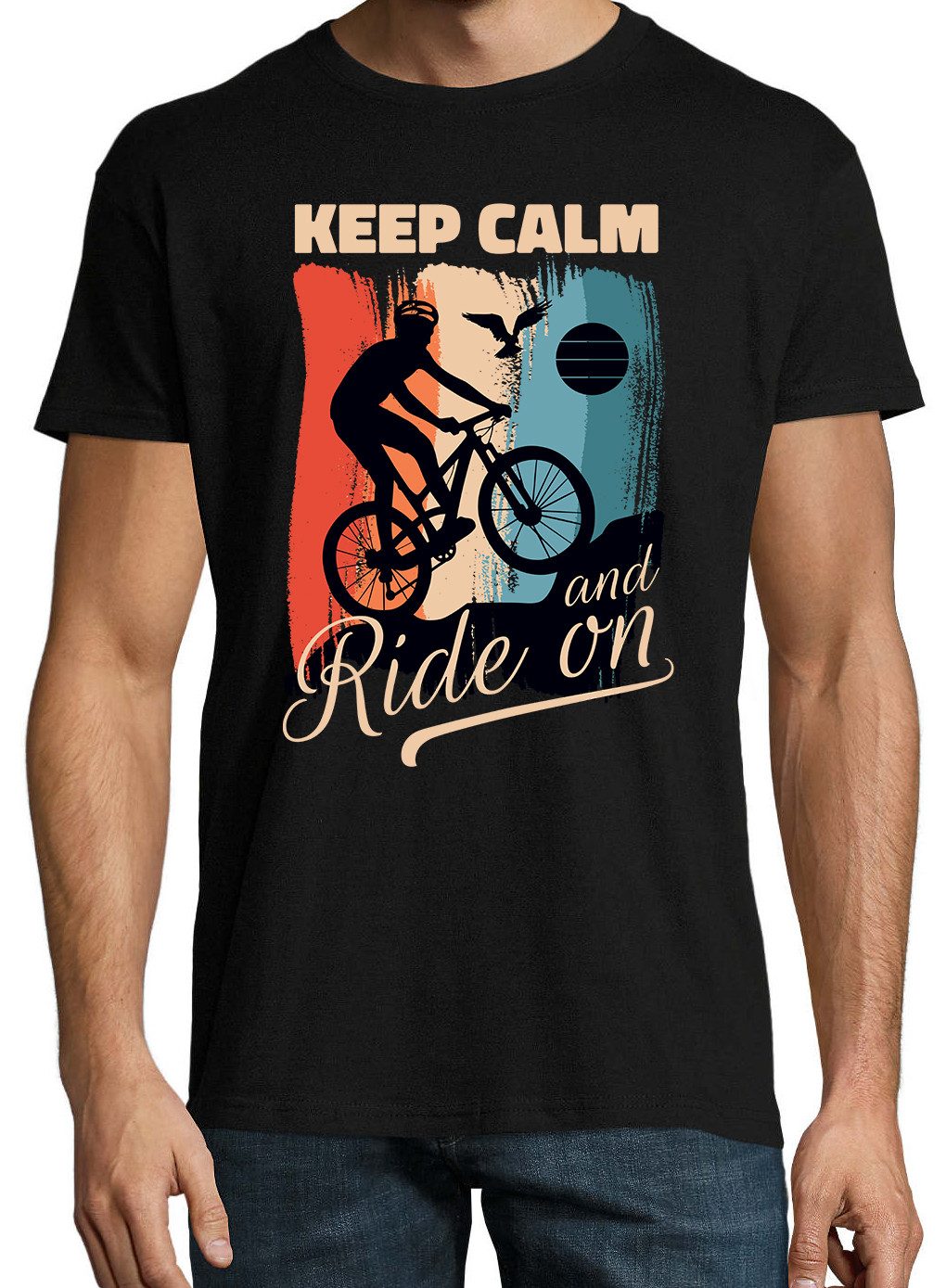 Youth Designz Print-Shirt Keep Calm Fahrrad günstig online kaufen