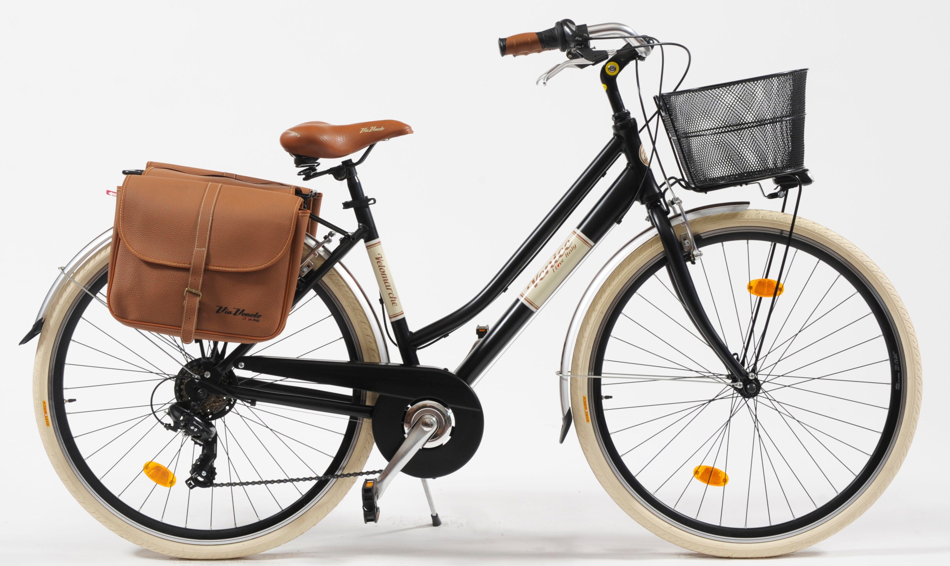 VENICE - I love Italy Cityrad Citybike 605 Alu Lady, 6 Gang, Kettenschaltung, für Damen, Kettenschaltung