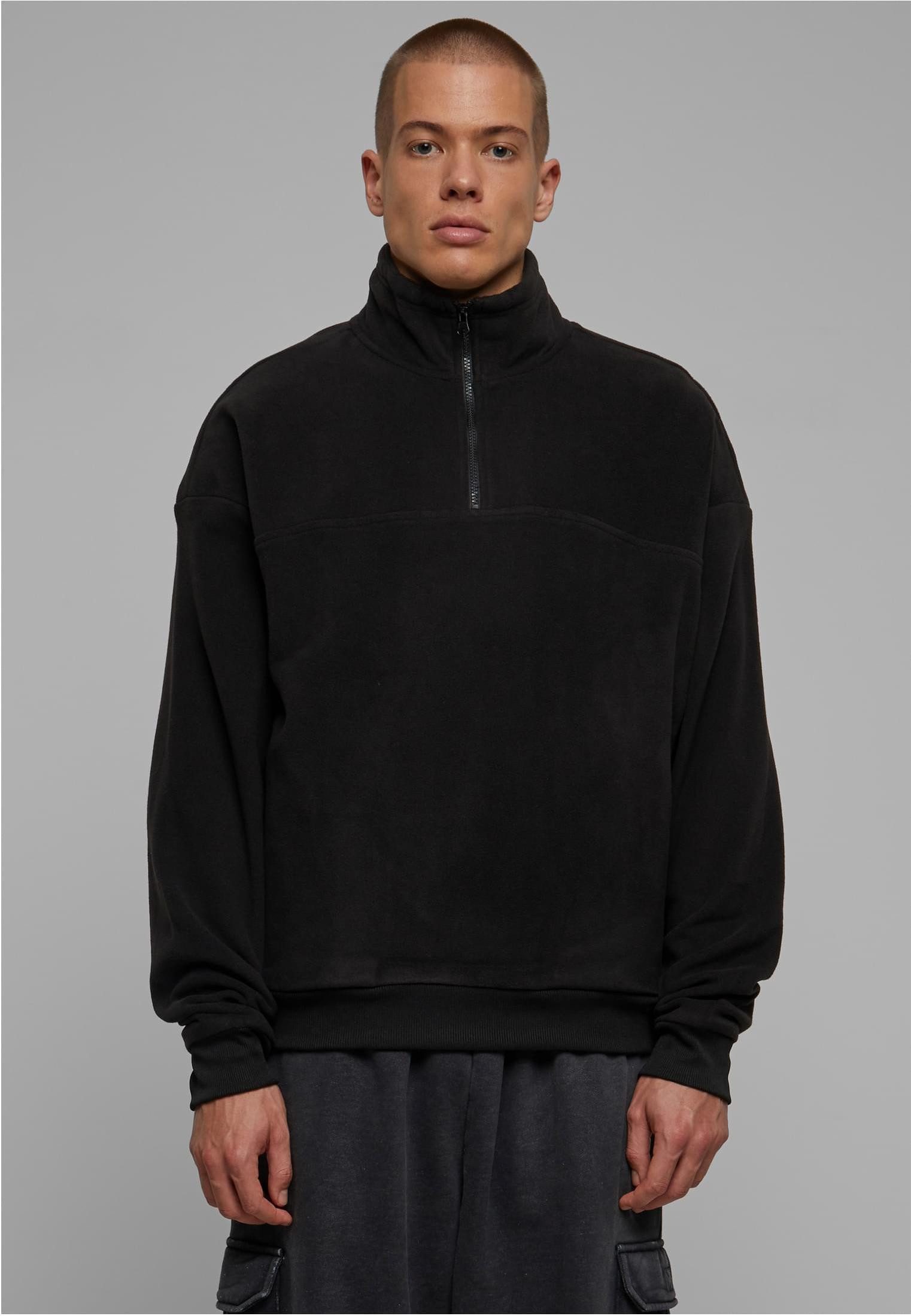 Sweatshirt Basic Polar Fleece Troyer Herenpulli