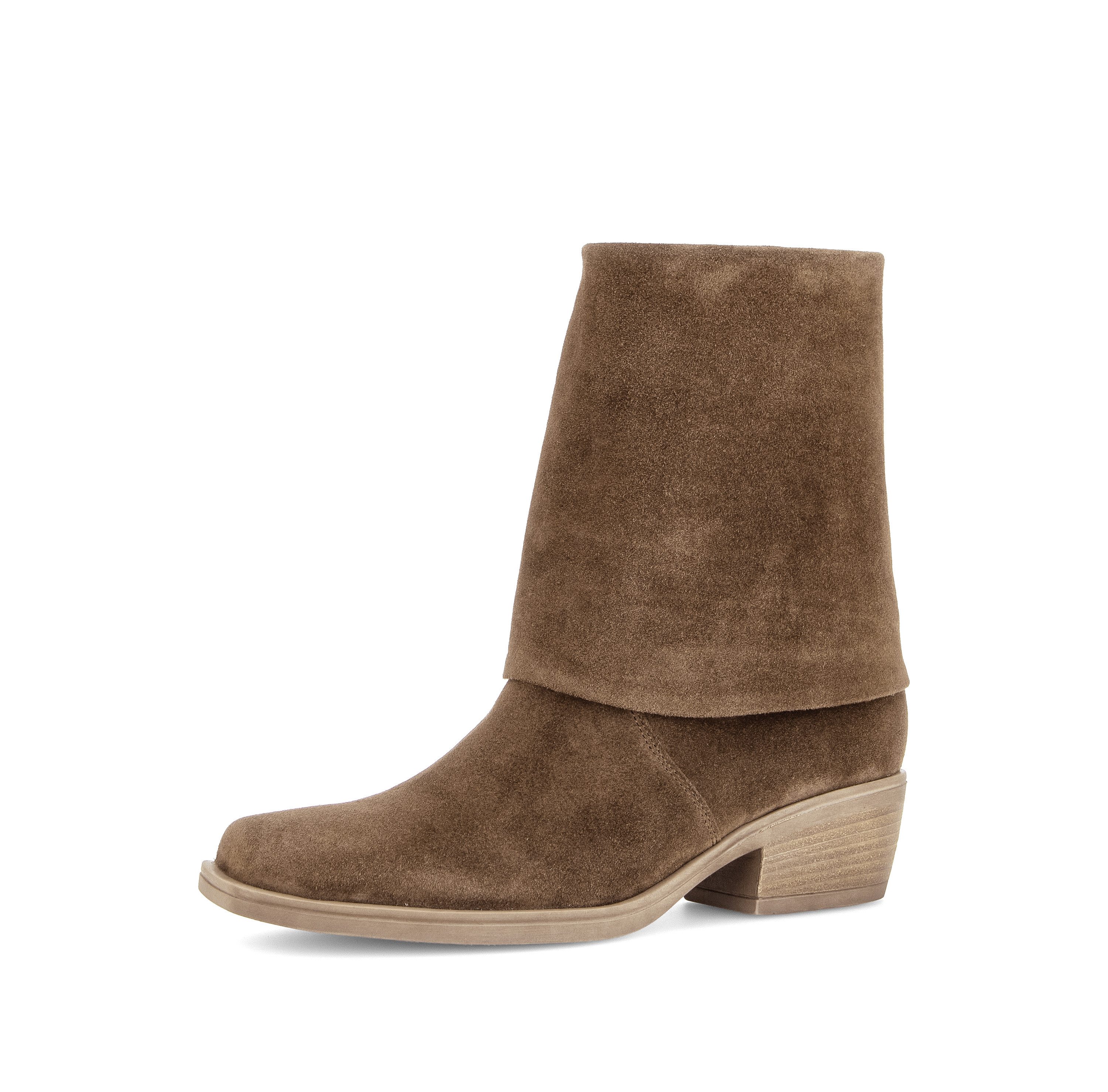 Gabor Westernstiefelette Blockabsatz, Cowboyboots mit angenähter Gamasche, Weite G (weit)