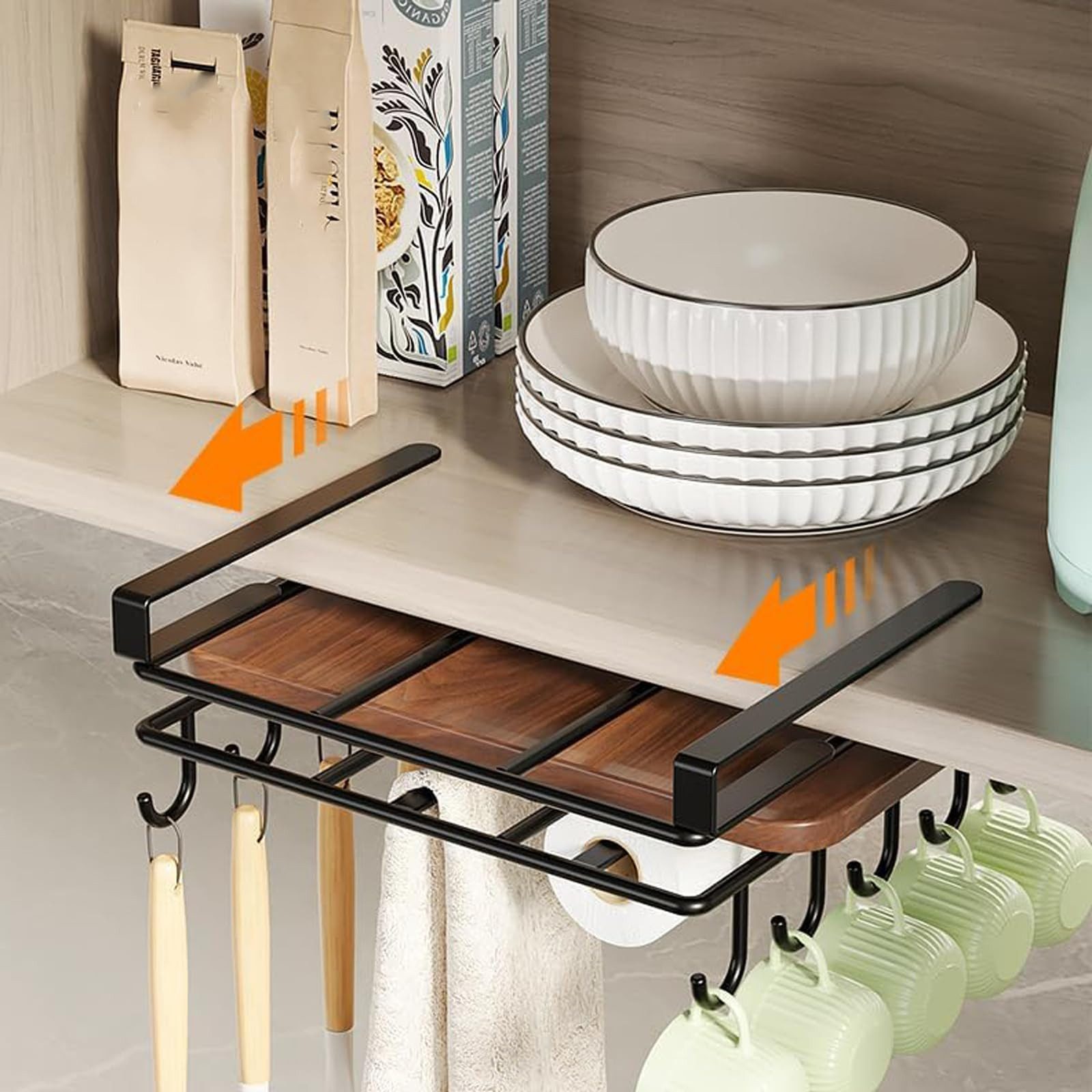 SURFOU Hängekorb Einhängekorb Küchenregal Schrankkorb Schneidebrett Halter günstig online kaufen