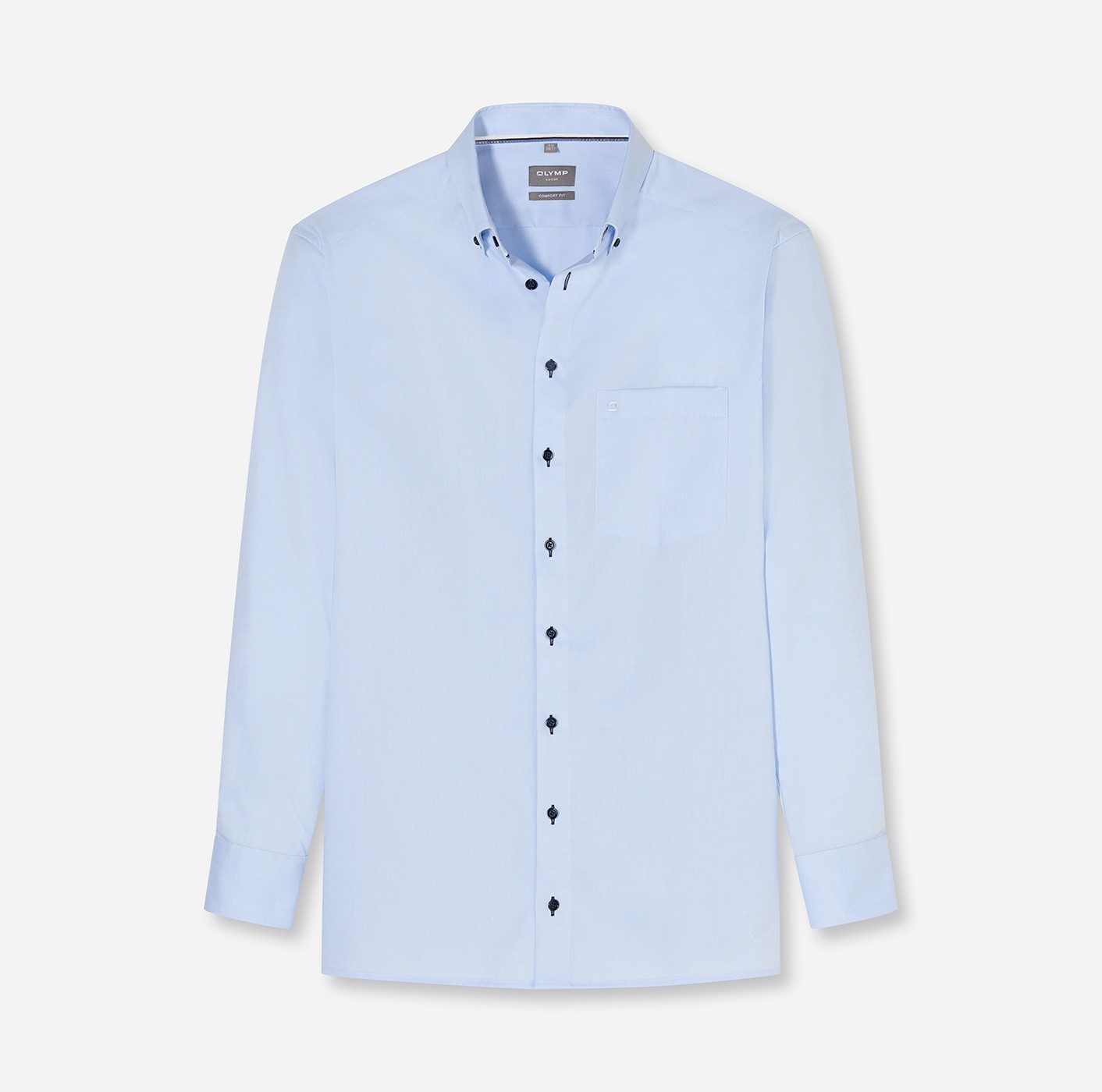 OLYMP Langarmhemd Luxor Businesshemd, comfort fit, Button-down-Kragen