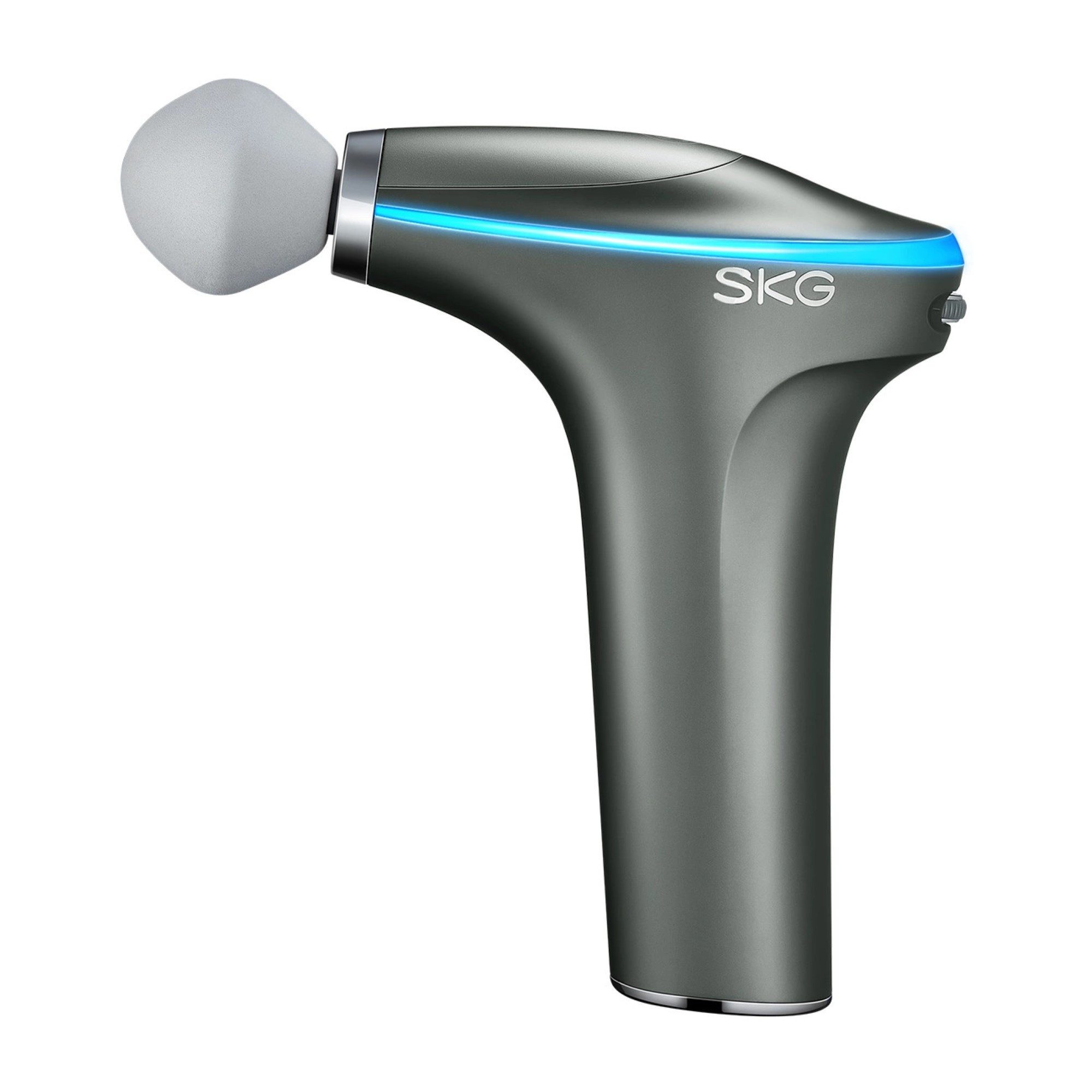 SKG Massagepistole Massagepistole für den ganzen Körper 1800 mAh in Grau mit USB-C Kabel