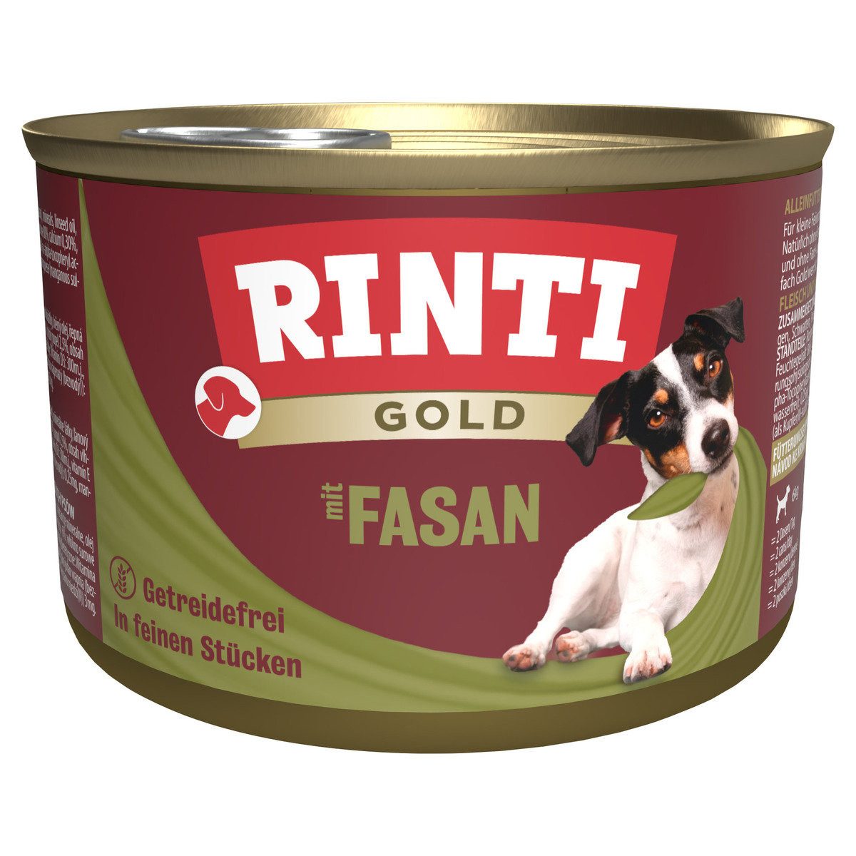 Rinti Gold mit Fasan 185 g - 12 Stück, Nassfutter für: Hund