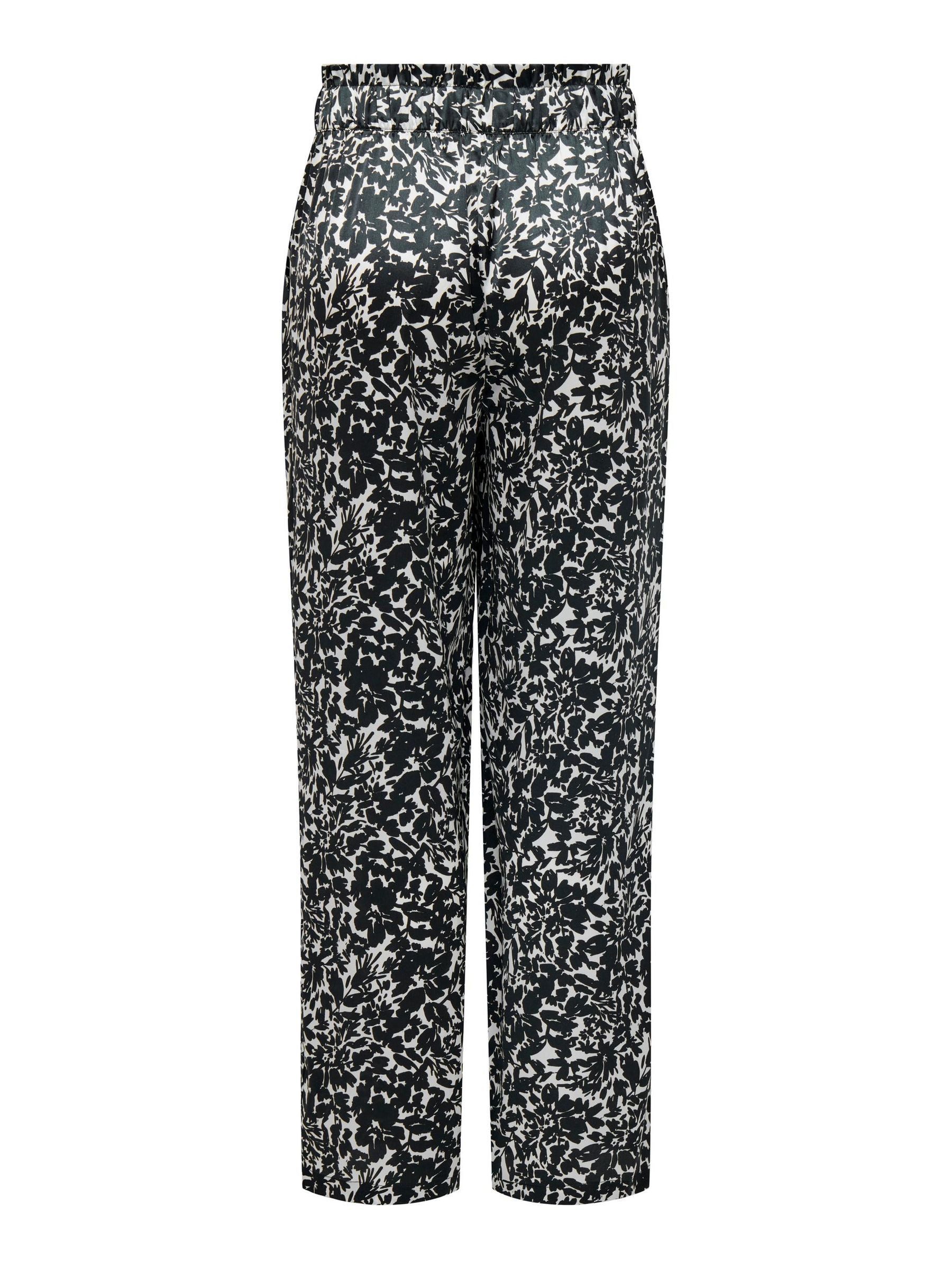 JACQUELINE de YONG Stoffhose Elegante Stoffhose High Waist Pants JDYFIFI für Damen Normal Fit Gepunktet schnell trocknend Pull On Casual-Style