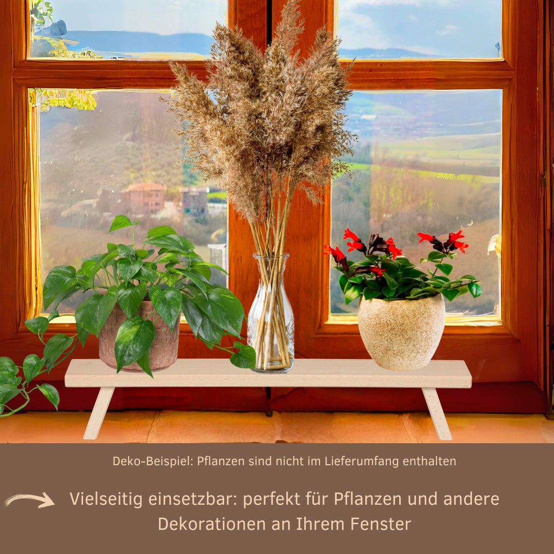 Weigla Schwibbogen-Fensterbank Weihnachtsdeko, Made in Germany (1-tlg), aus Buchenholz, Tiefe ca. 7,5 cm