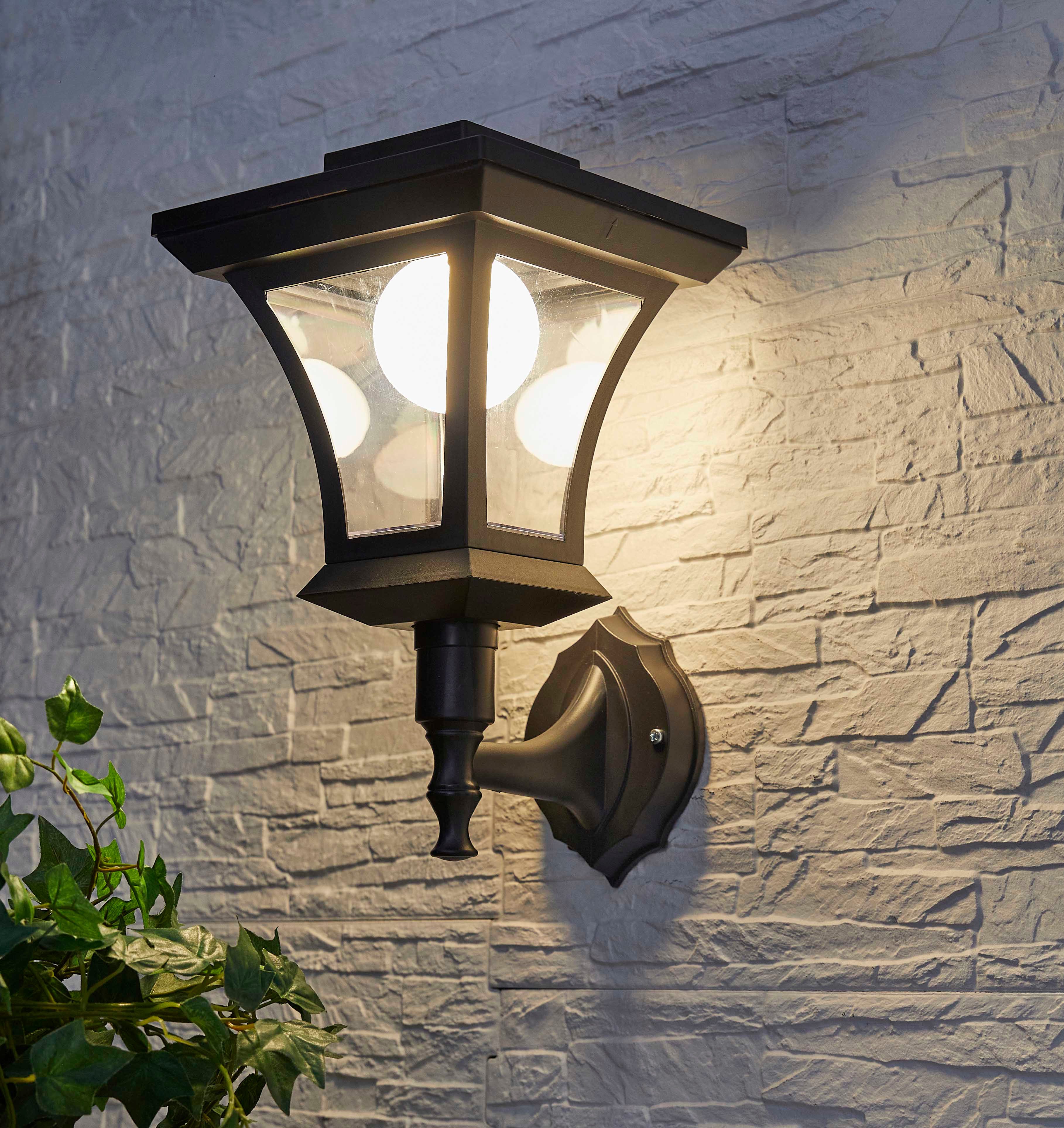 Northpoint LED Gartenleuchte LED 3in1 Solar Gartenlaterne für Innen und Außen Dämmerungssensor