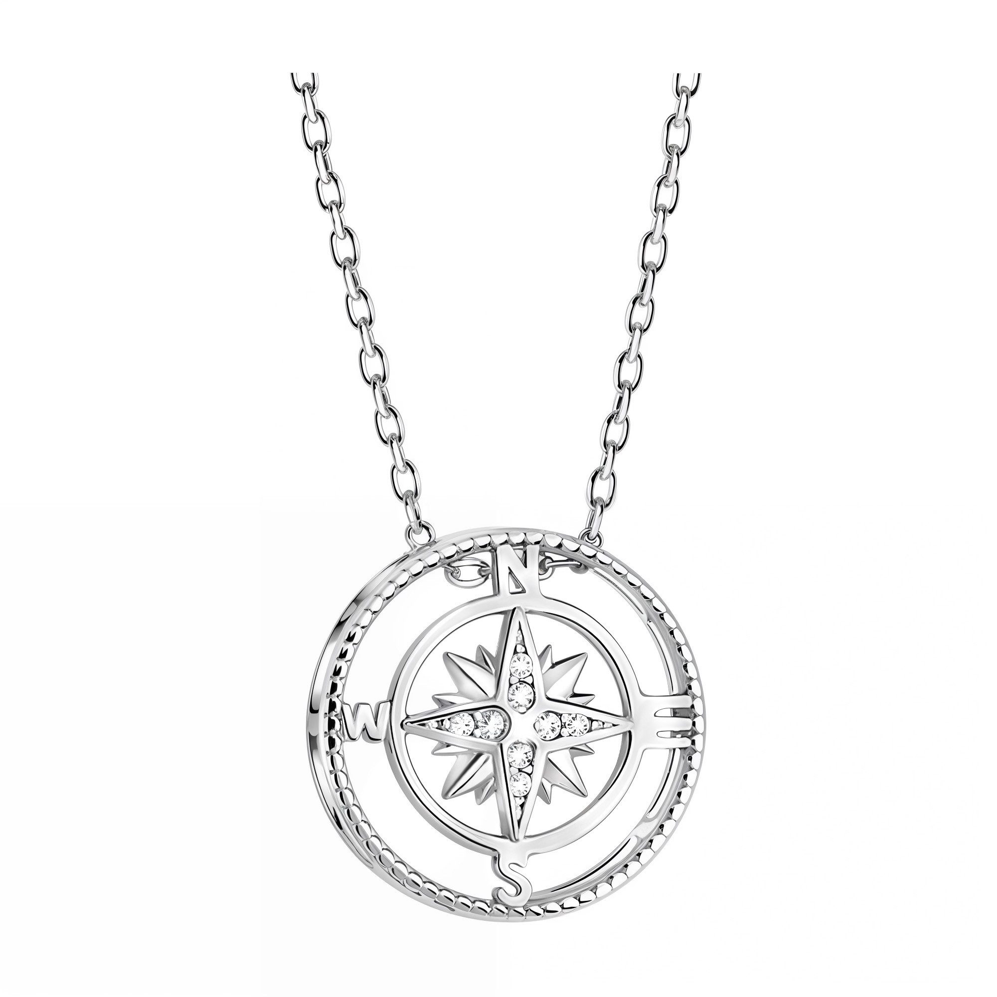Sofia Milani Kette mit Anhänger Kompass, 925 Silber Damen Schmuck - N0397 günstig online kaufen