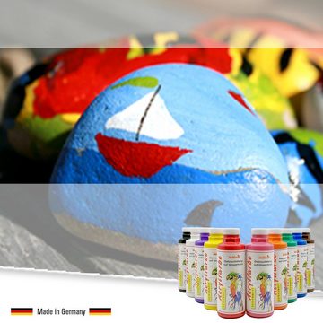 creative malmit® Acrylfarbe Acrylfarben 10er Set je 500 ml Künstlerfarben Acryl Malfarben