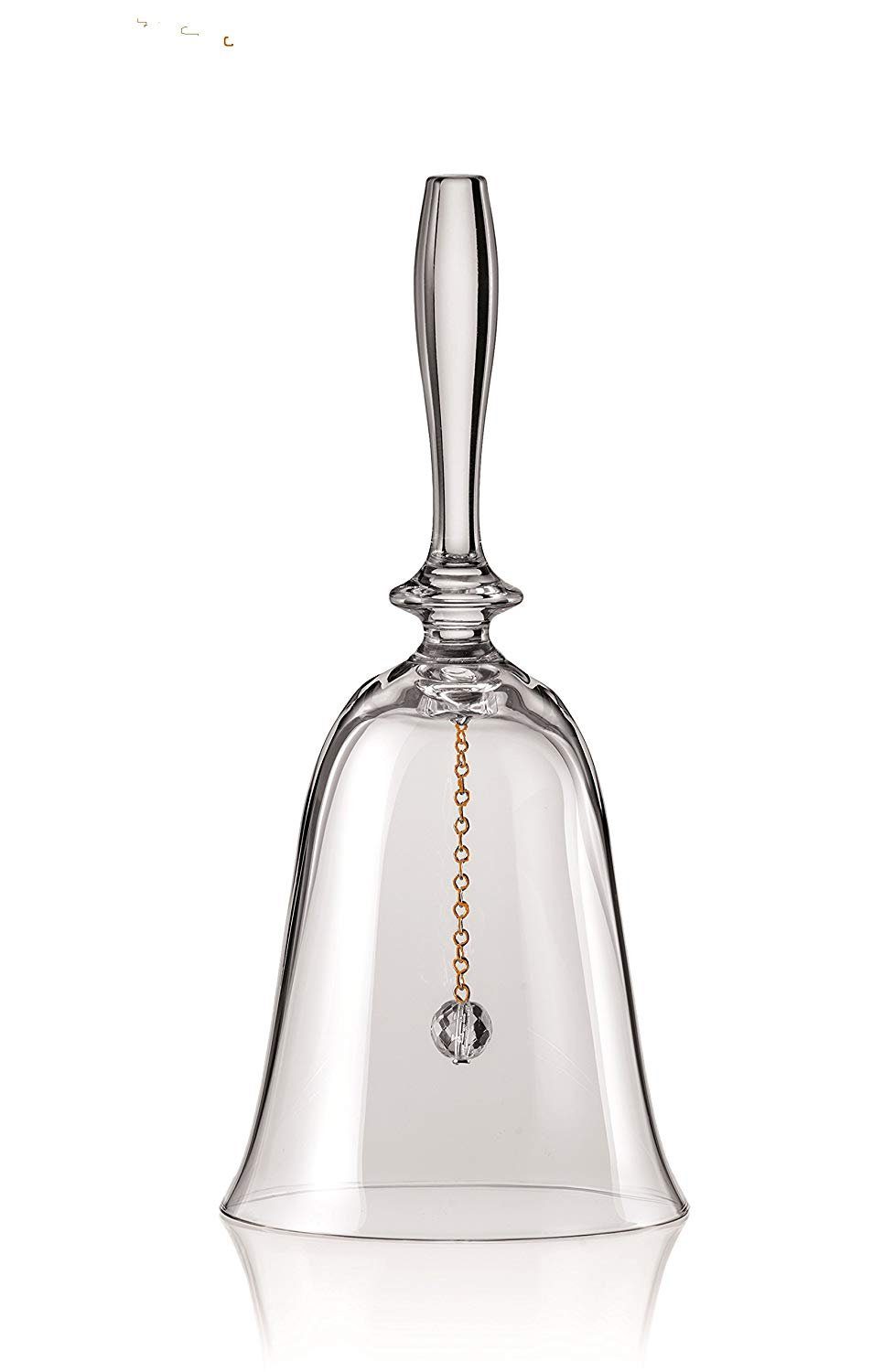 Crystalex Dekoobjekt aus wunderschönem Stück), (1 1 Klang Kristallglas St., mit Kristallglas Weihnachtsglocke