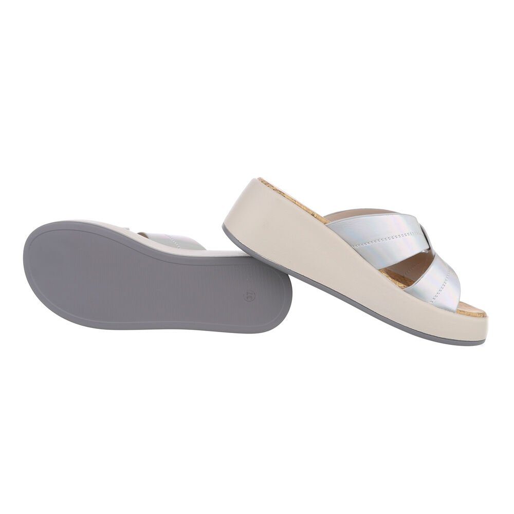 Ital-Design Damen Mules Freizeit Plateausandaletten Keilabsatz/Wedge Keilsa günstig online kaufen