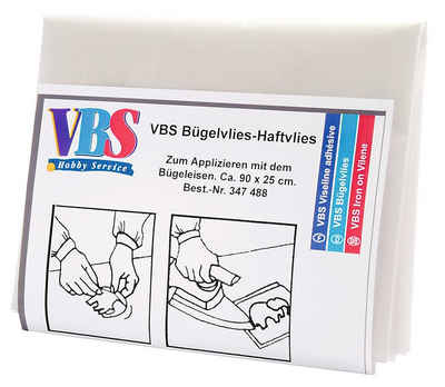 VBS Stoff Bügelvlies, 90 cm x 25 cm