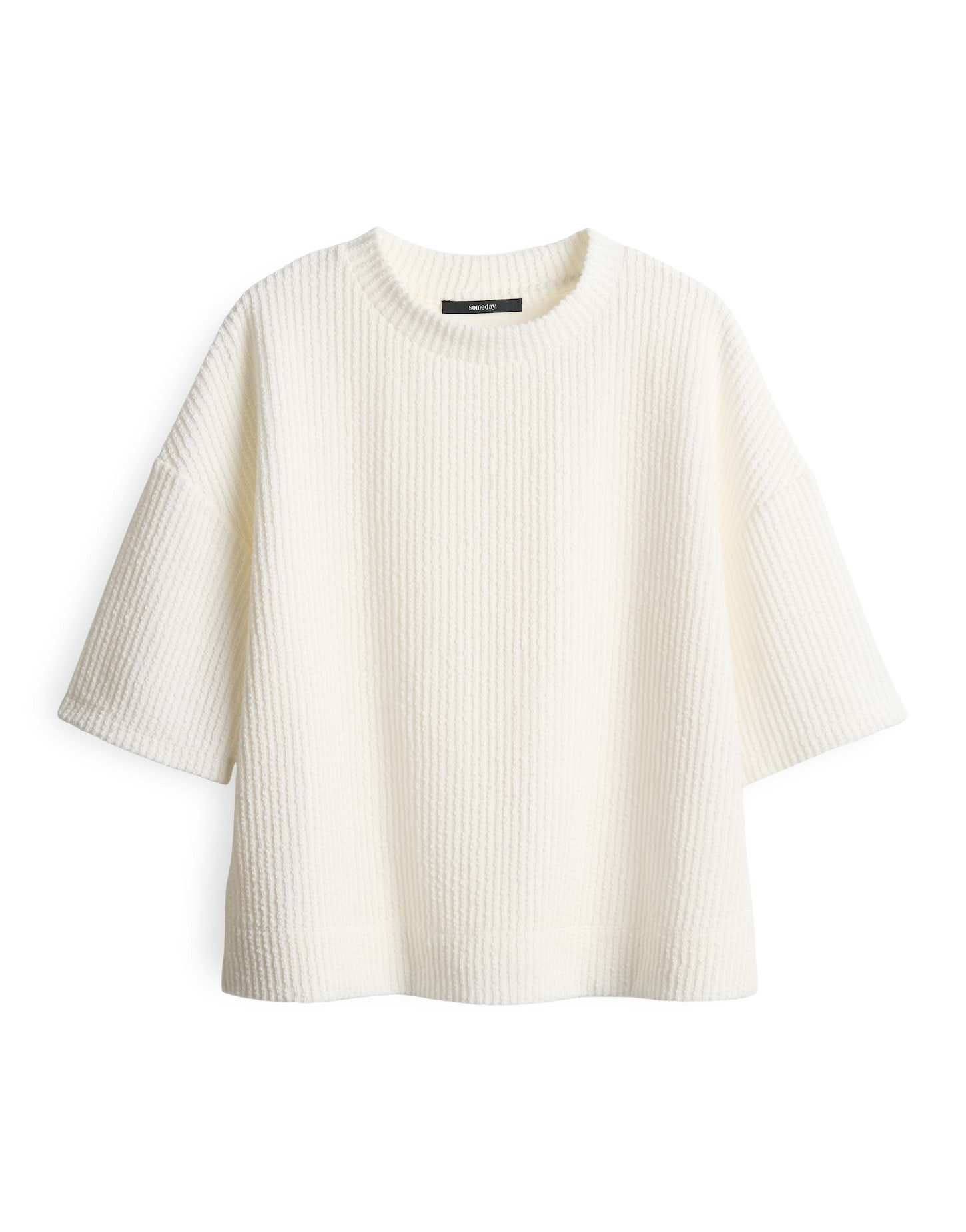 someday Kurzarmshirt KEVELUNA DETAIL Loose in 3D Streifen Optik günstig online kaufen