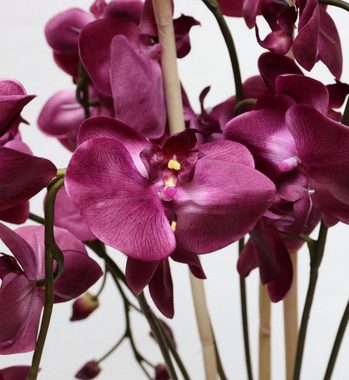 Kunstorchidee XXL Orchidee künstlich Kunstblume Orchideentopf 918 Phalaenopsis, PassionMade, Höhe 110 cm, XL Seidenblume unecht wie echt