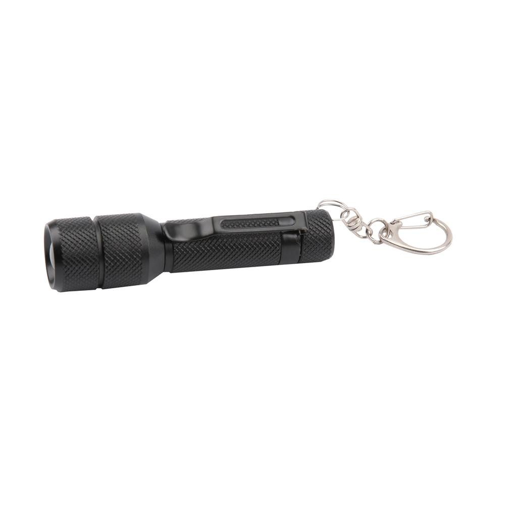 Go Europe LED Taschenlampe TLG 101, Schiebe-Fokus, SOS-Modus, Blinklicht, Halteclip, Karabiner