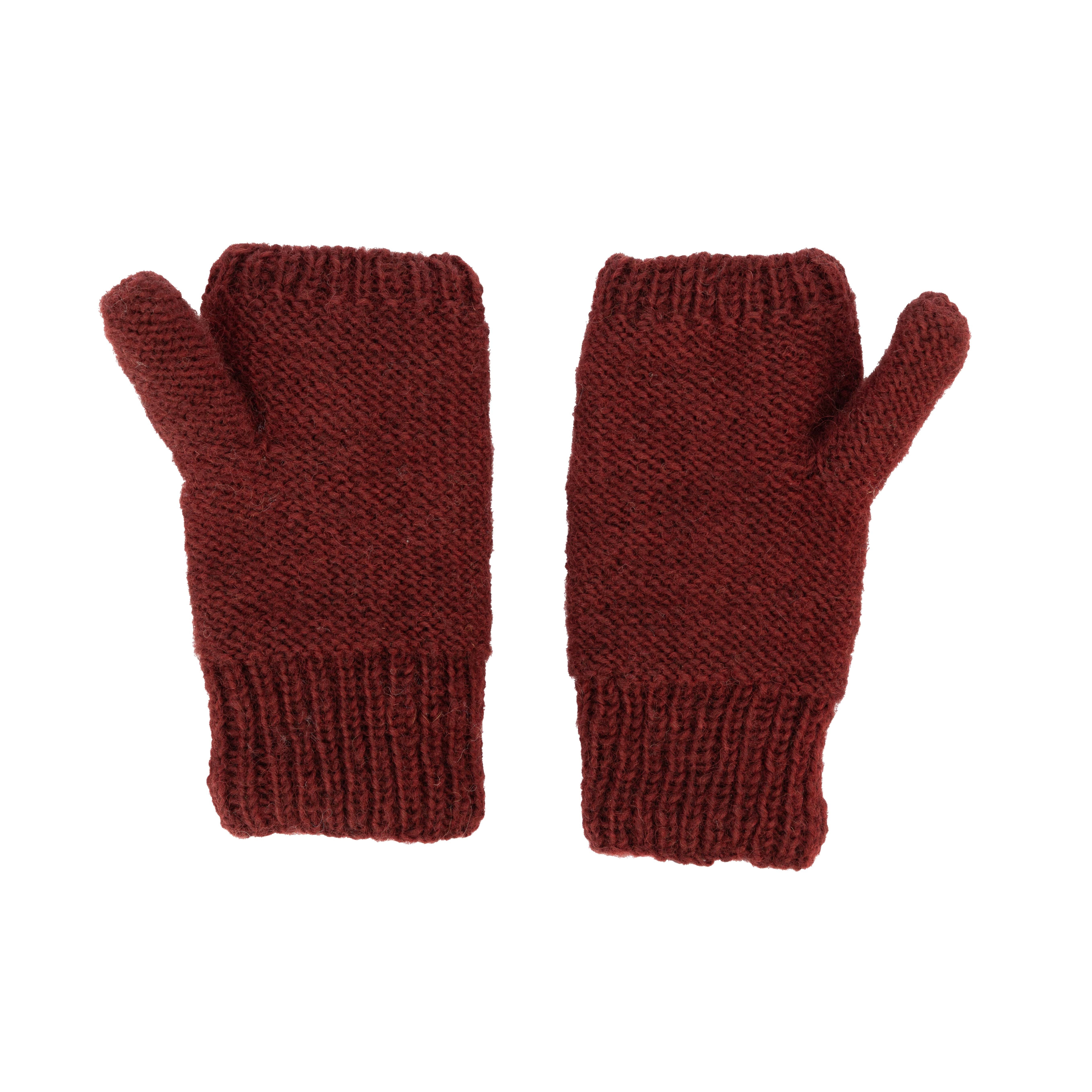 El Puente Fäustlinge Kinder-Handschuhe "Herz", Größe S, Handmade Fair Trade