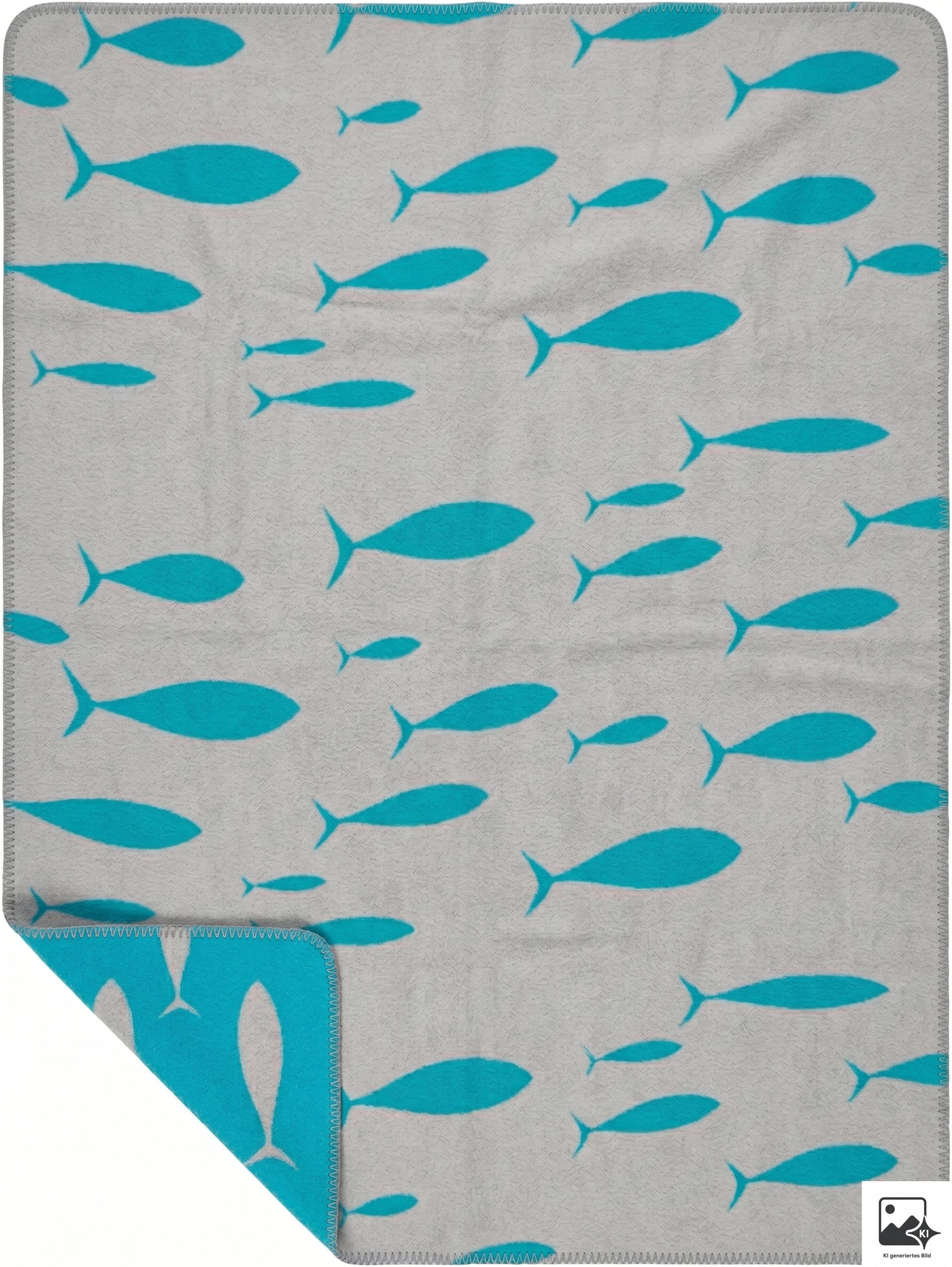 Wohndecke FISHES, done.®, Angenehm weich und warm in der Haptik