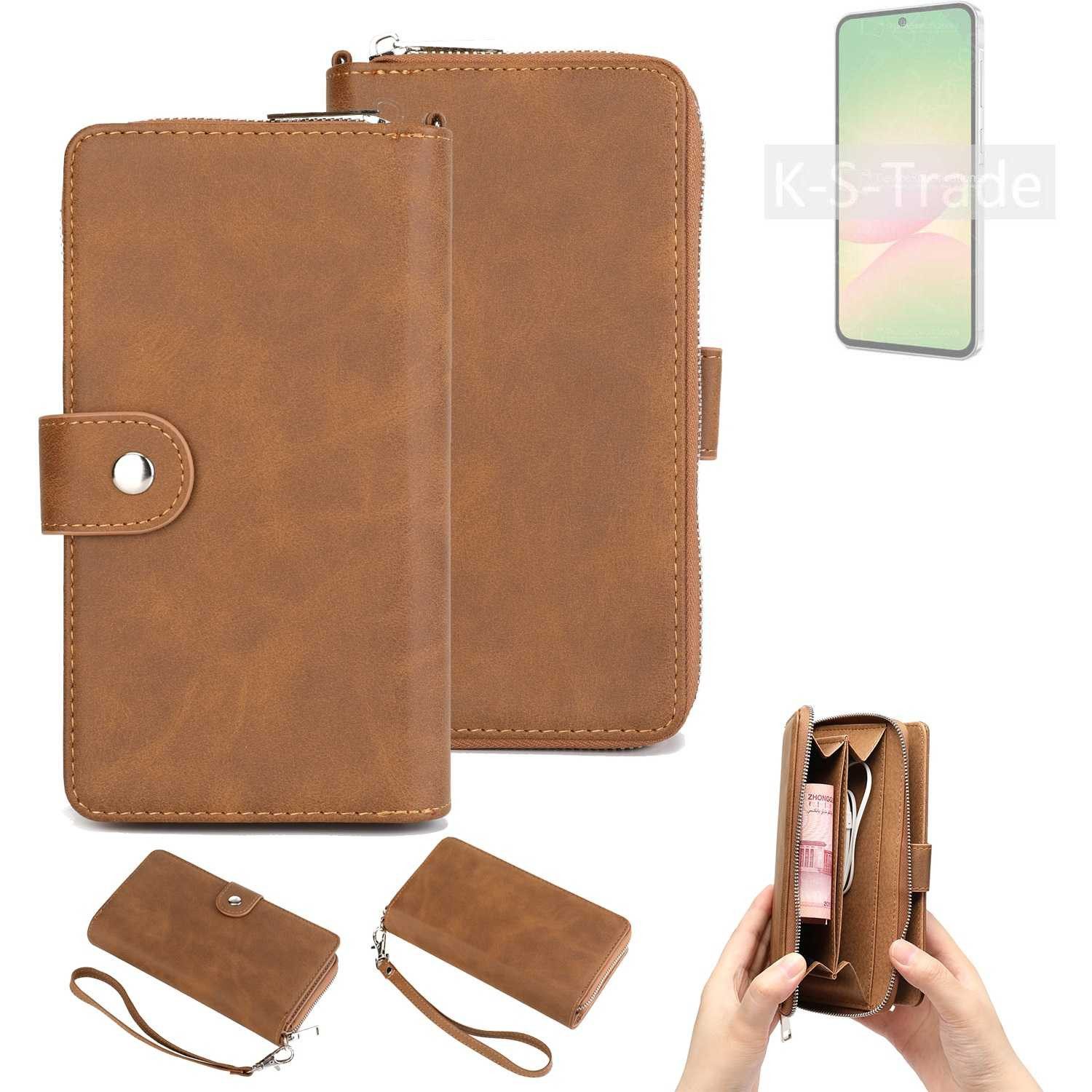 K-S-Trade Handyhülle für Samsung Galaxy A56 5G, Handyhülle Schutzhülle & Portemonnee Tasche Handytasche Case Etui