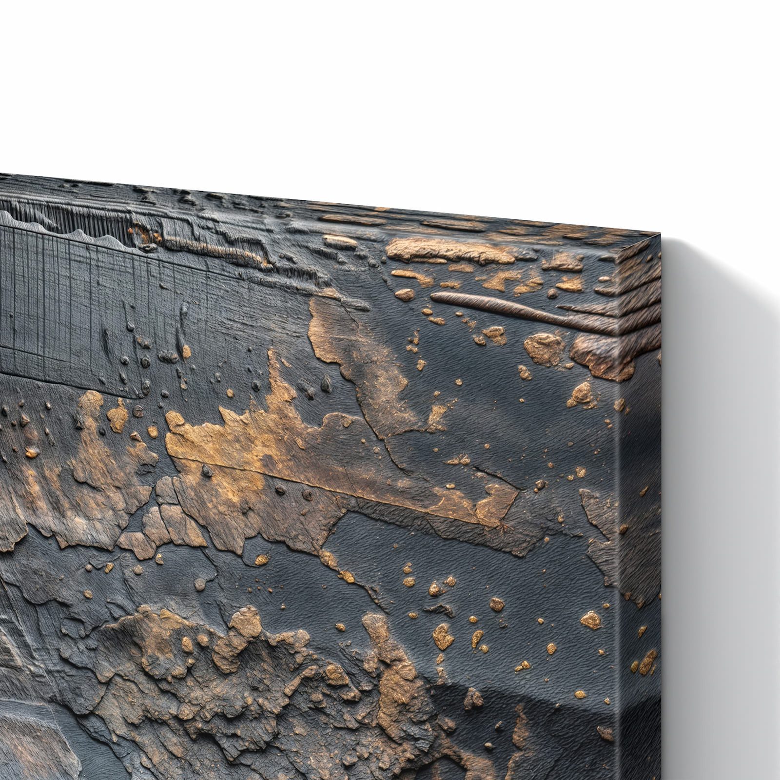Primedeco Magnettafel Verkohltes Holz – Magnetwand & Memoboard aus Metall, (Komplett-Set, 1-tlg., Inklusive 4 Magnete und 2 Boardmarker (weiß & schwarz), magnet – Bild 5 von 5