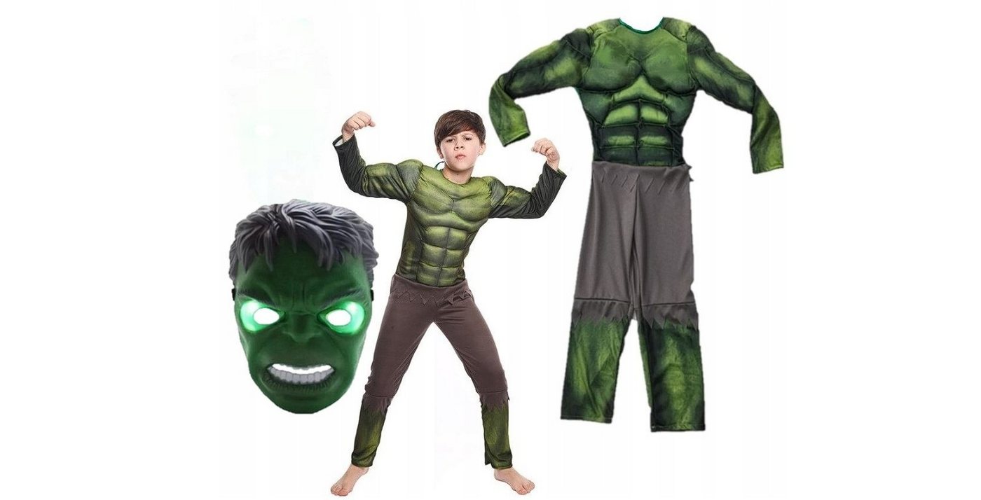 Festivalartikel Kostüm Fantastischer Hulk-Kostüm für Jungen mit HULK-Maske, Ideal für Ball
