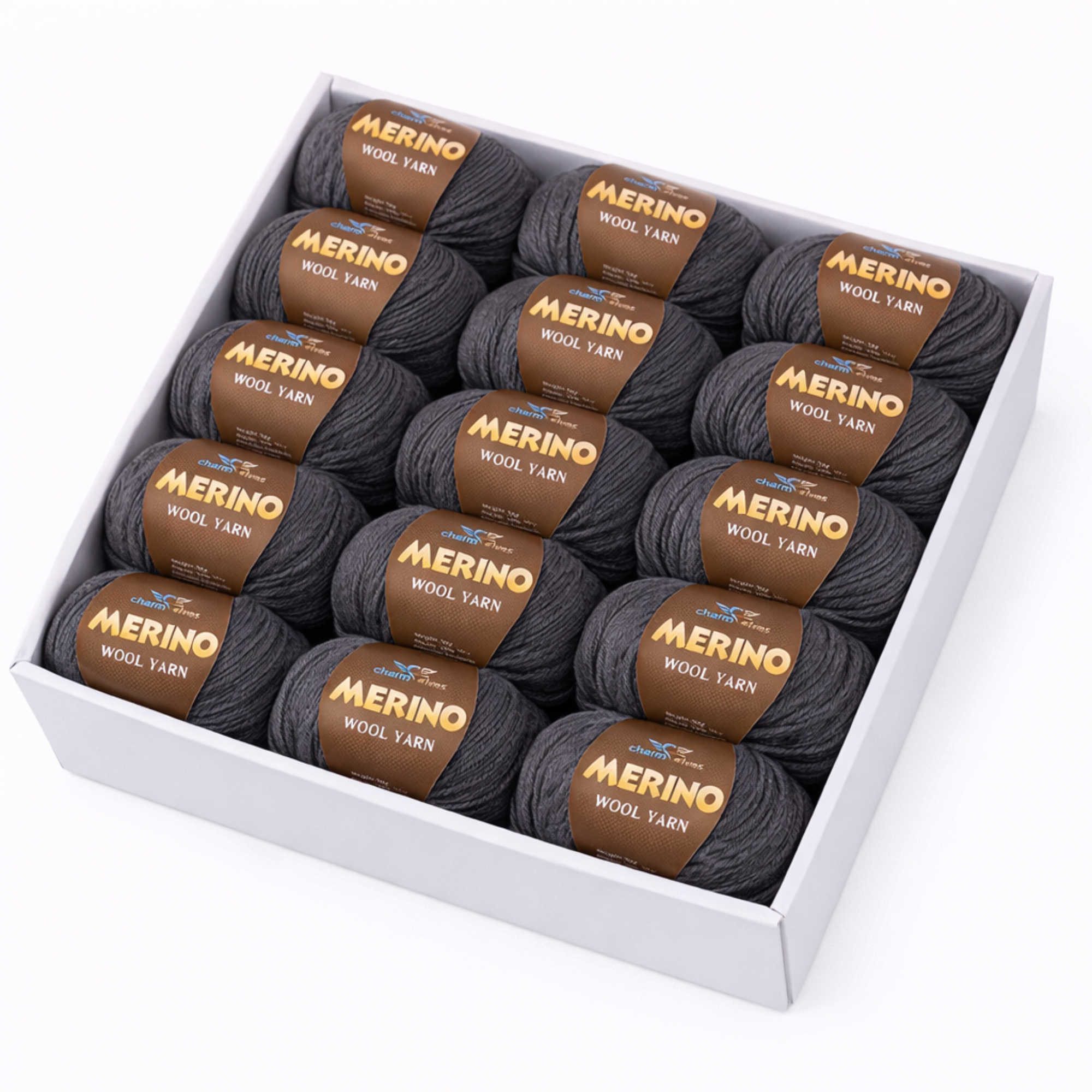 Nomiro Woll- & Merinogarn 500g Set 10er Pack für Pullover, Schals & Mützen Häkelwolle