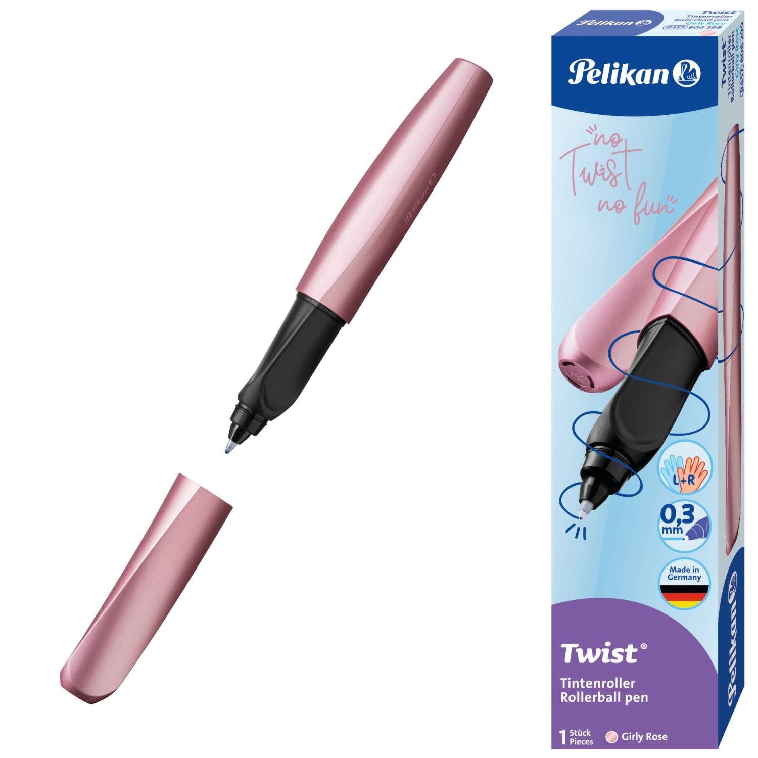 Pelikan Tintenroller Pelikan Twist Tintenroller Girly Rose, rosa-metallic