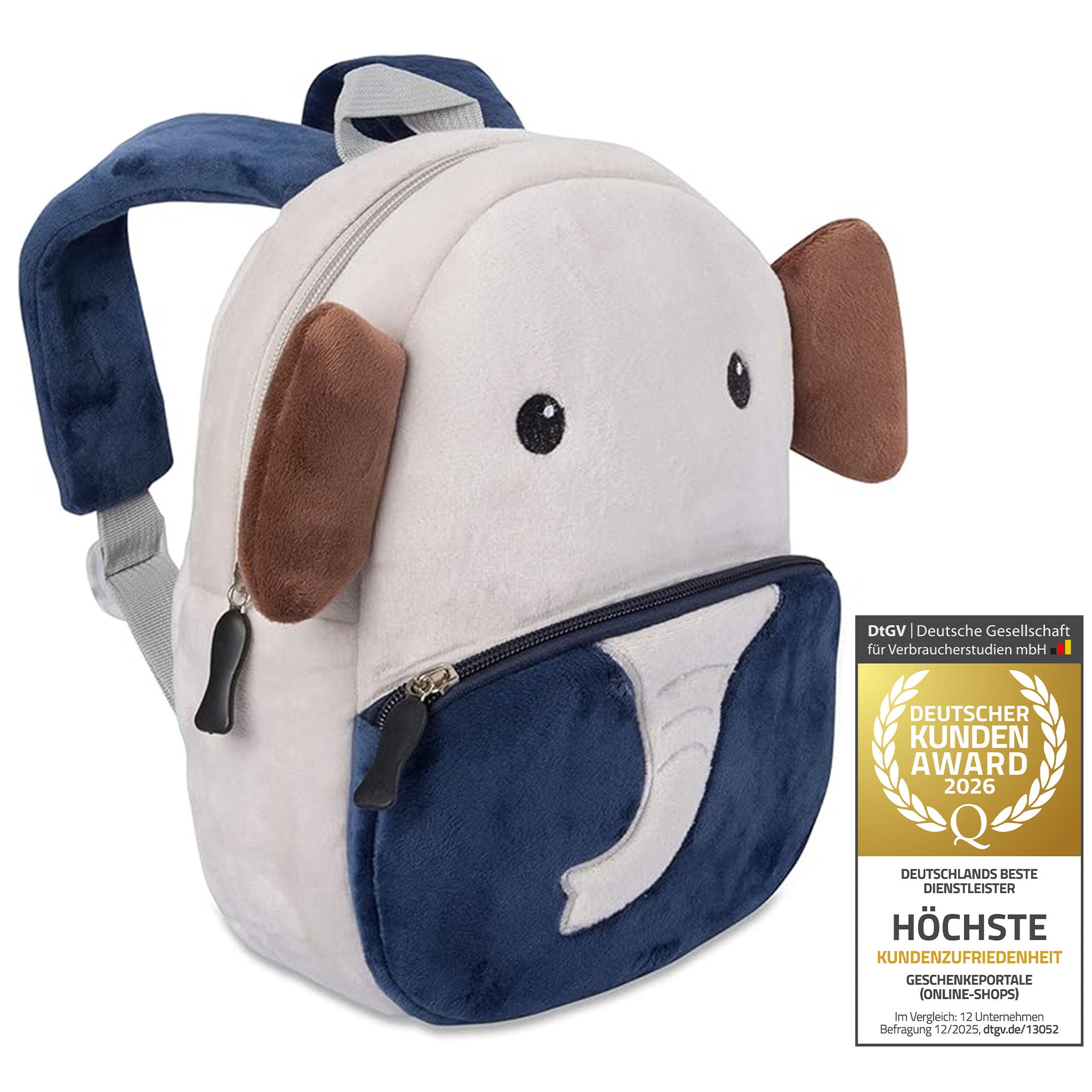 all Kids United Kinderrucksack ALL KIDS UNITED Kinder Rucksack Tiermotiv – Wasserdichter Rucksack (Tier-Rucksack, 2 - 6 Jahre), Wasserfest, Ergonomisch, Leichtgewichtig
