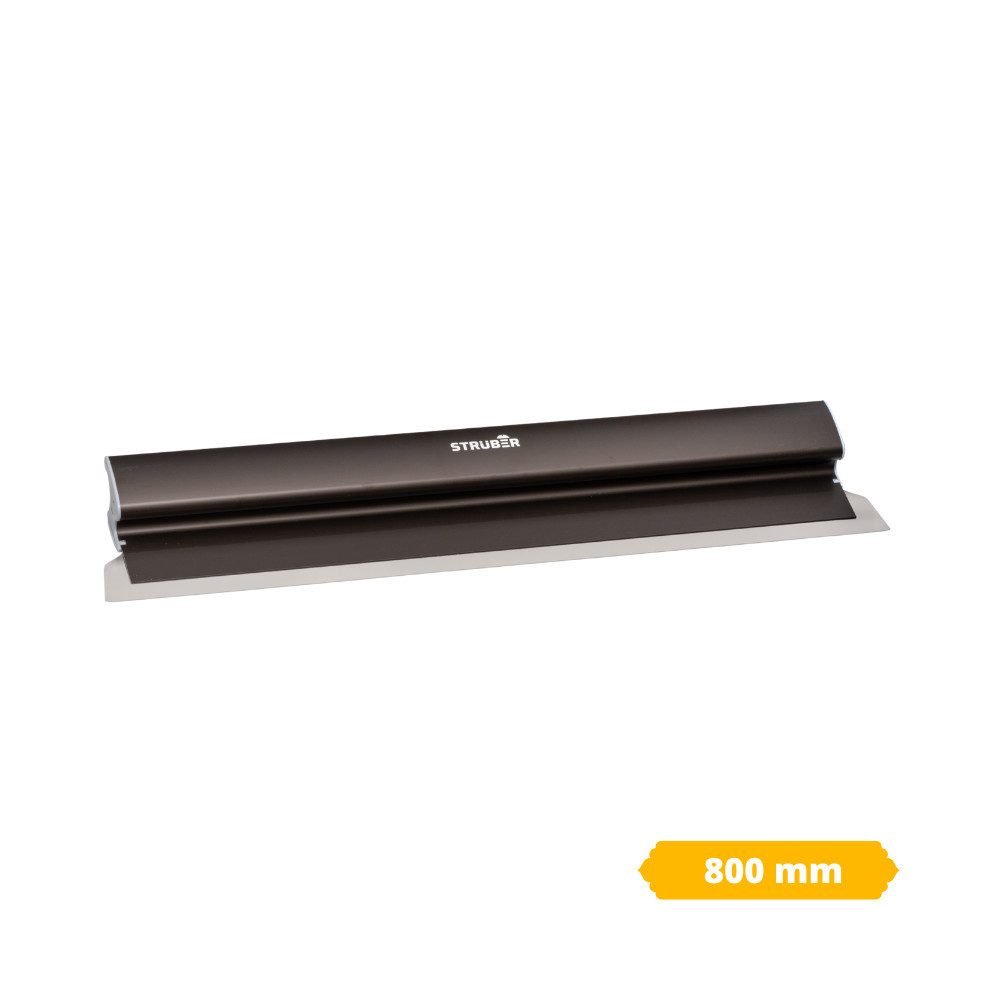 STRÜBER Flächenspachtel Flächenspachtel (25/40/60/80/100 cm) & Teleskopstange (80cm-St) Edelstahlklinge, Aluminiumgriff, Breit, Ausziehbare Teleskopstange