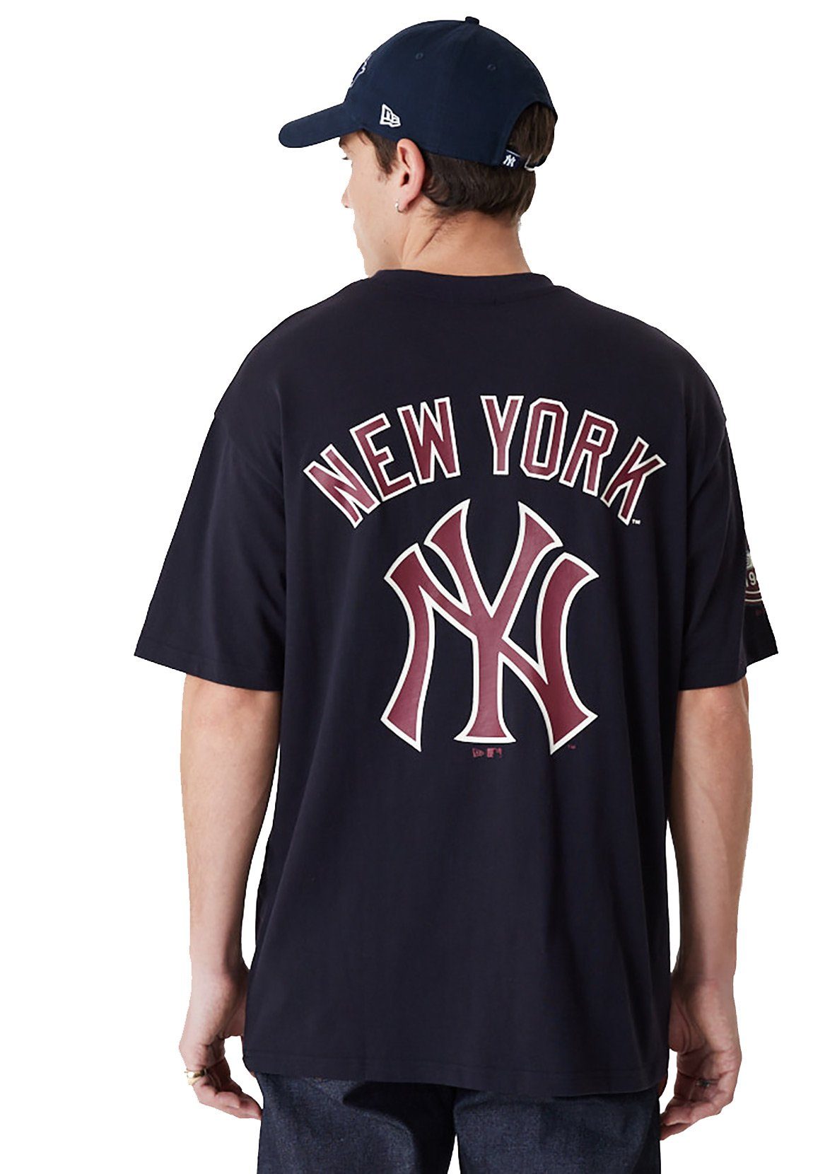 TEE LARGE OS New T-Shirt MLB Navy NY T-Shirt Era Herren YANKEES Era LOGO New
