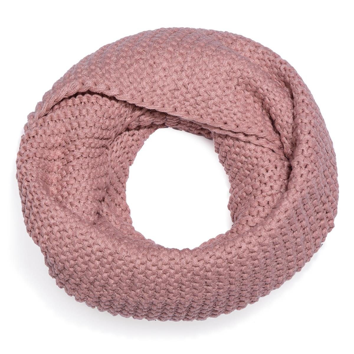 Schal Damen Winterschal Rundschal Schal, (1-St), Schlauchschal, warm und weich, Grobstrick