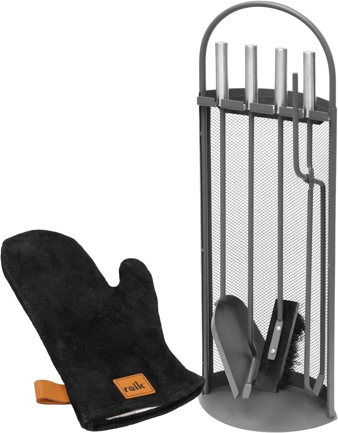 Raik Kamingarnitur Raik Kaminbesteck Arthur + Ofenhandschuh