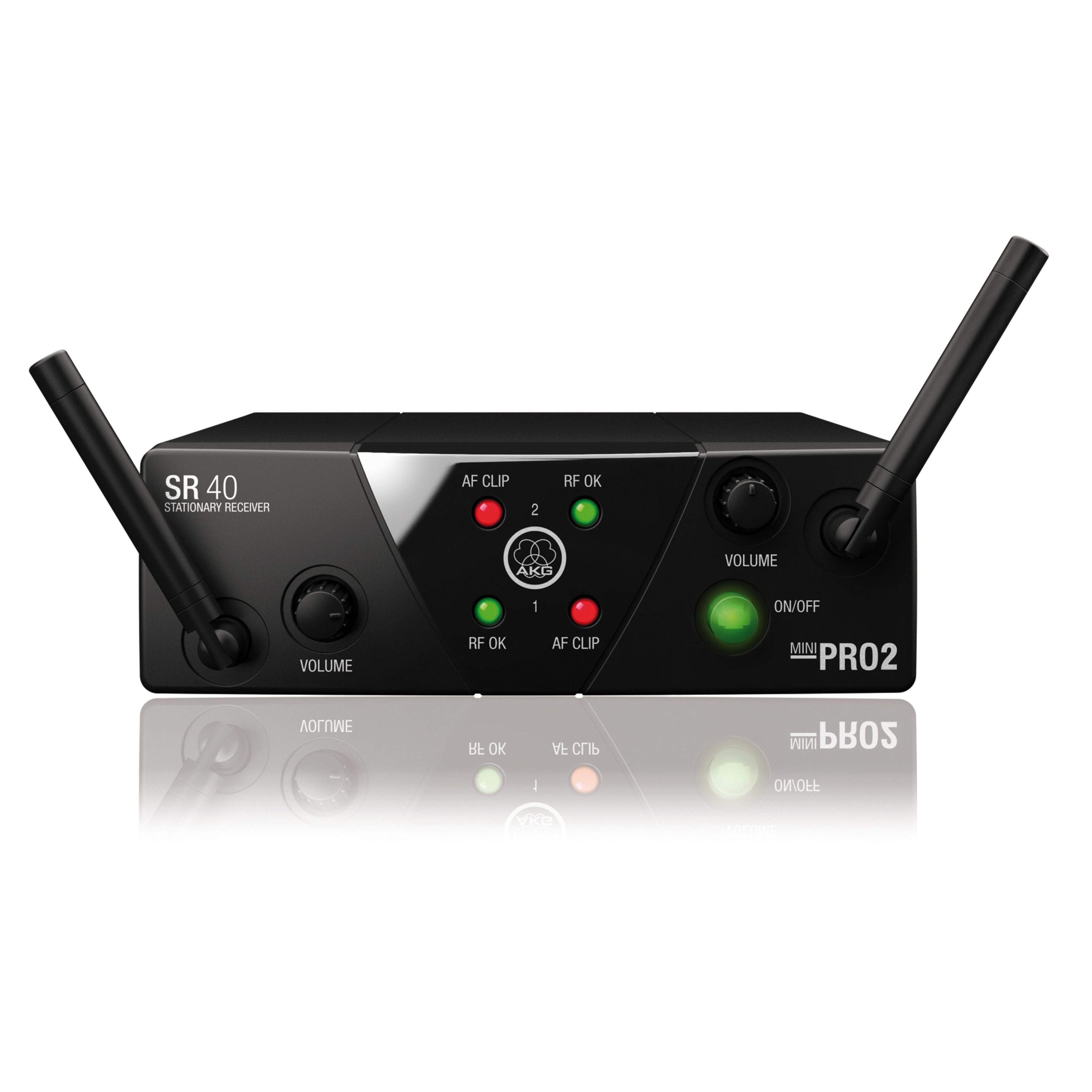 AKG Mikrofon (WMS 40 MINI Dual Instrument Set ISM2 und ISM3), WMS 40 MINI Dual Instrument Set - ISM - Drahtlose Sendeanlage mit