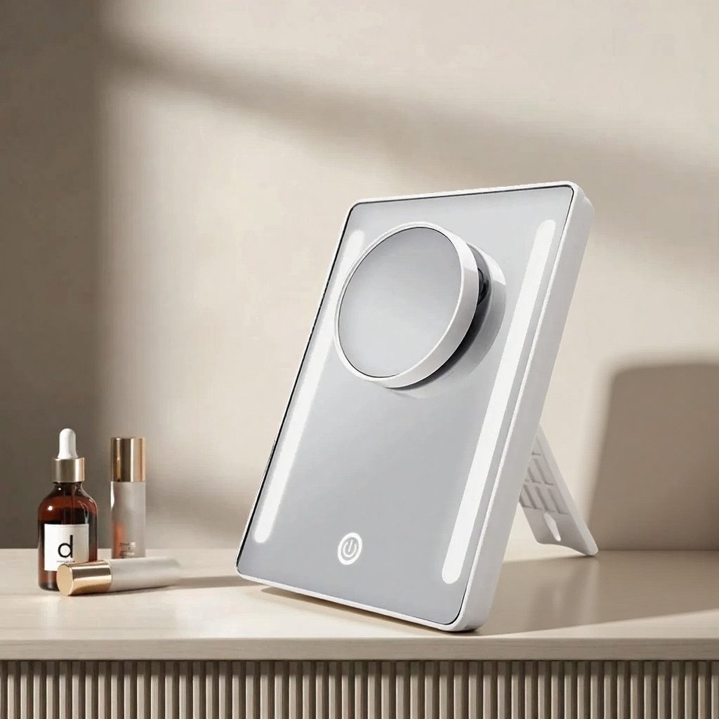 EMKE Kosmetikspiegel mit LED Licht 180° günstig online kaufen