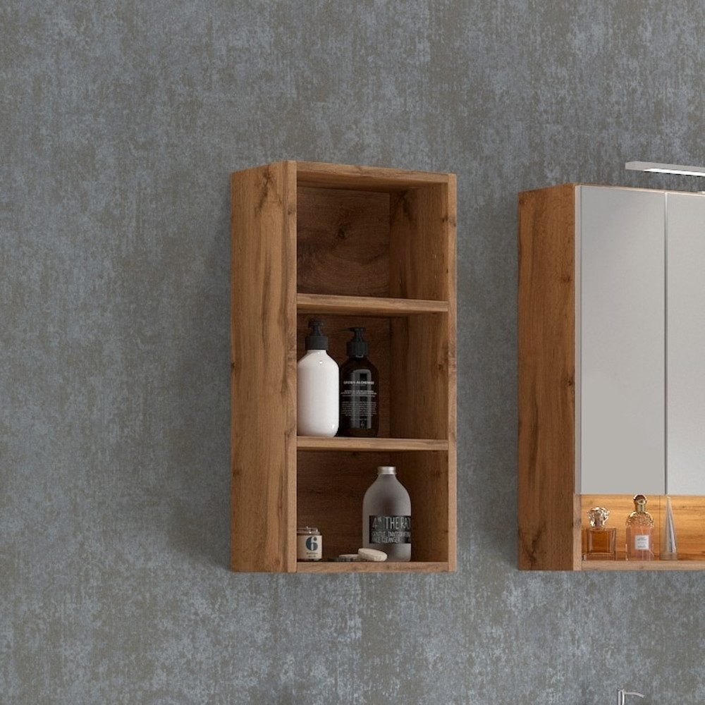Basera® Hängeregal Emina 30 cm breit, Wotaneiche, Badezimmermöbel