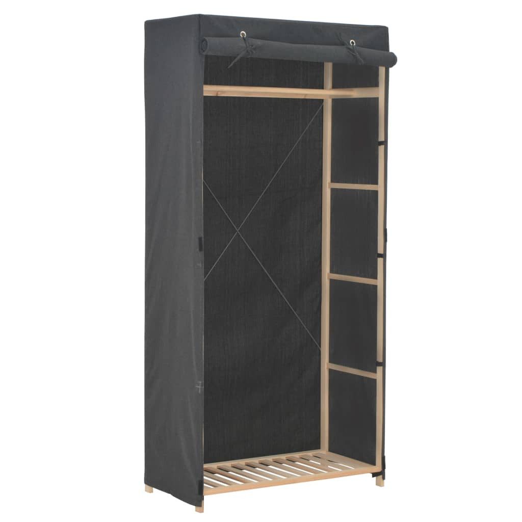 vidaXL Kleiderschrank Kleiderschrank Grau 79 x 40 x 170 cm Stoff (1-St)