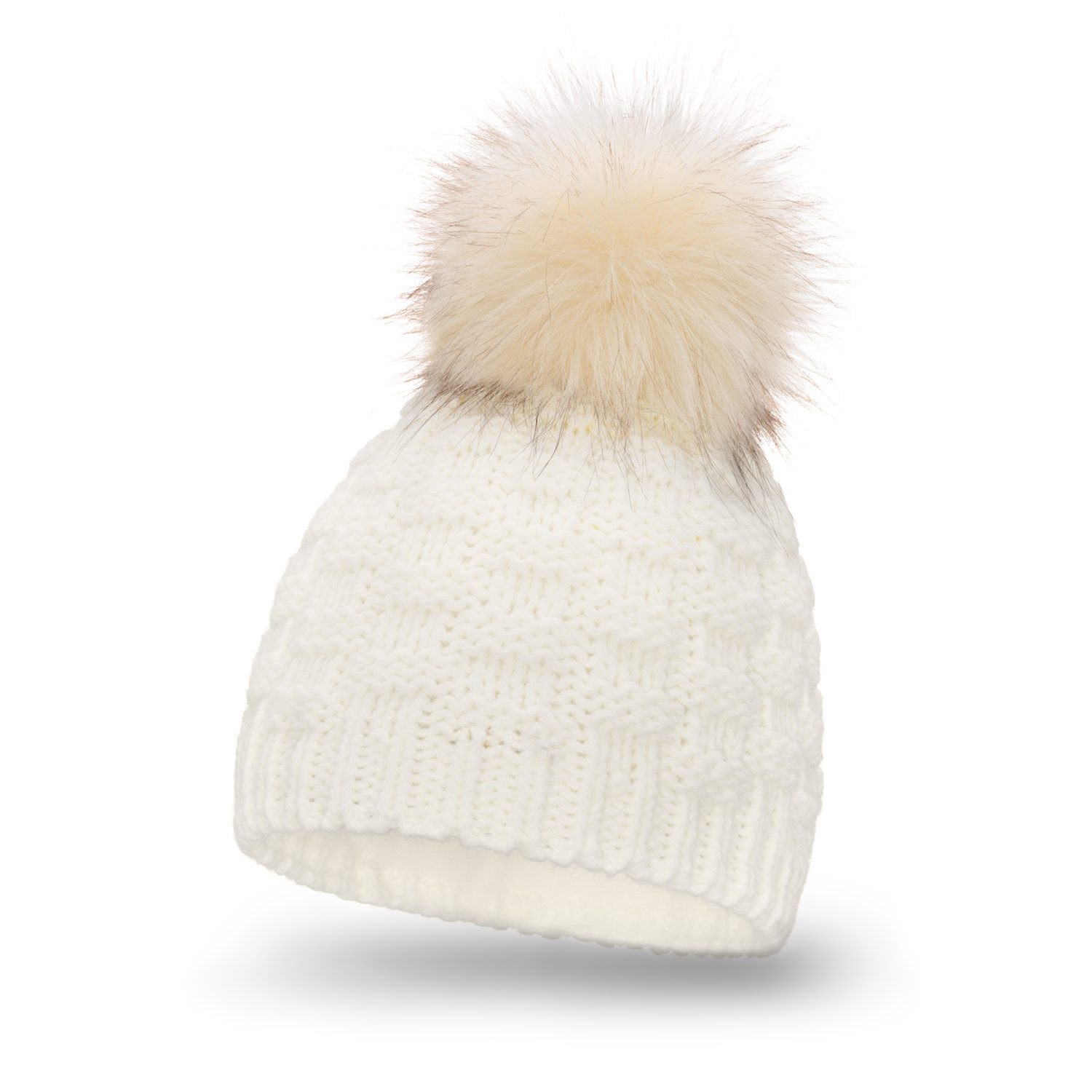 WITORU Bommelmütze Warme Damen Mütze / Wintermütze / Bommelmütze / Strickmü günstig online kaufen