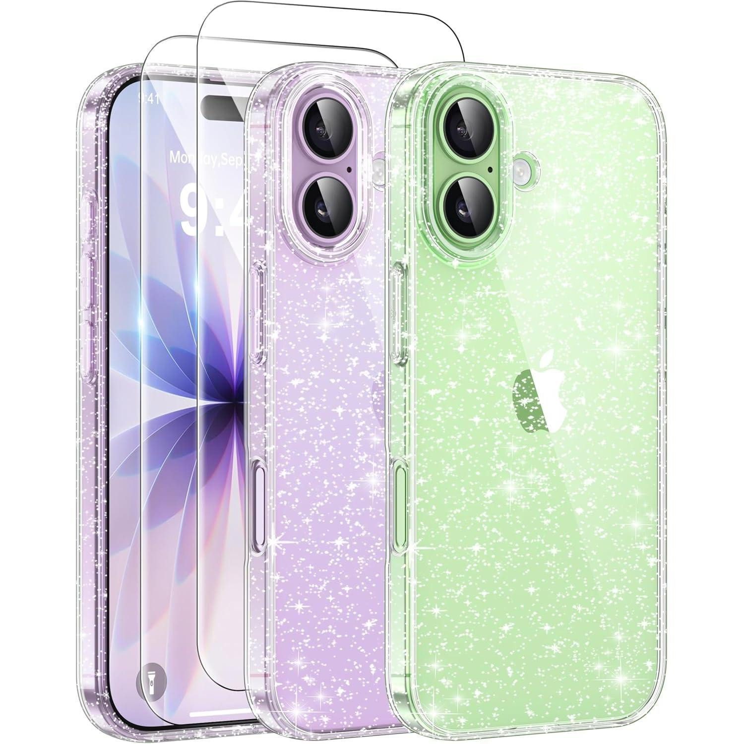 LuxusKollektion Handyhülle Handyhülle iPhone 17 Klar Glitzer TPU Stoßfest iphone 17 Trasparente