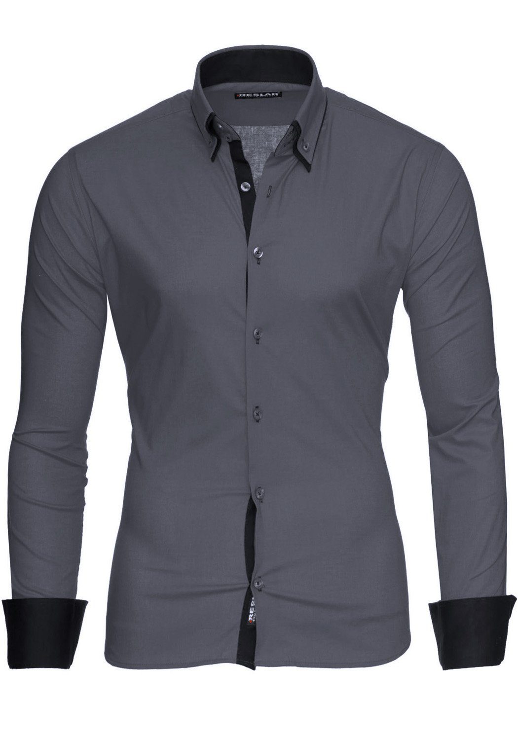 Reslad Langarmhemd Reslad Herren Langarm Hemd Alabama RS-7050 (Herrenhemd) günstig online kaufen