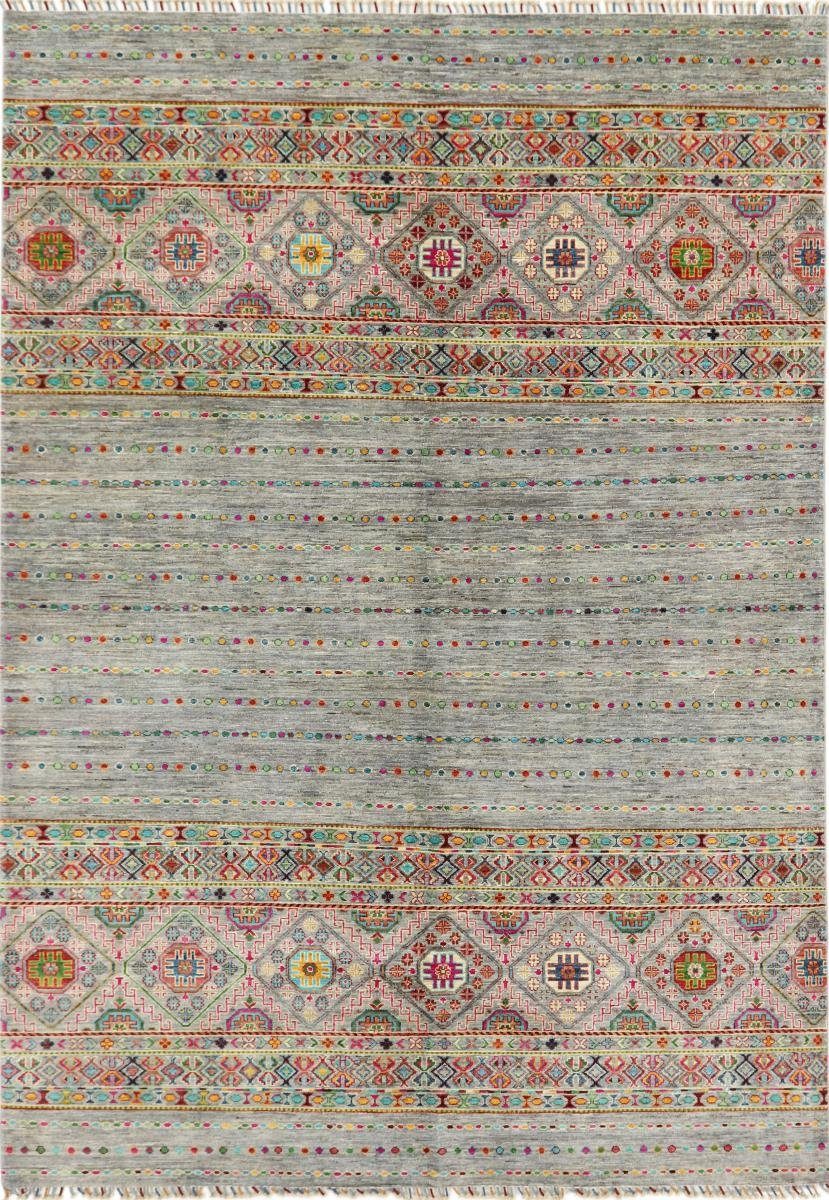 Orientteppich Arijana Shaal 205x285 Handgeknüpfter Orientteppich, Nain Trading, rechteckig, Höhe: 5 mm