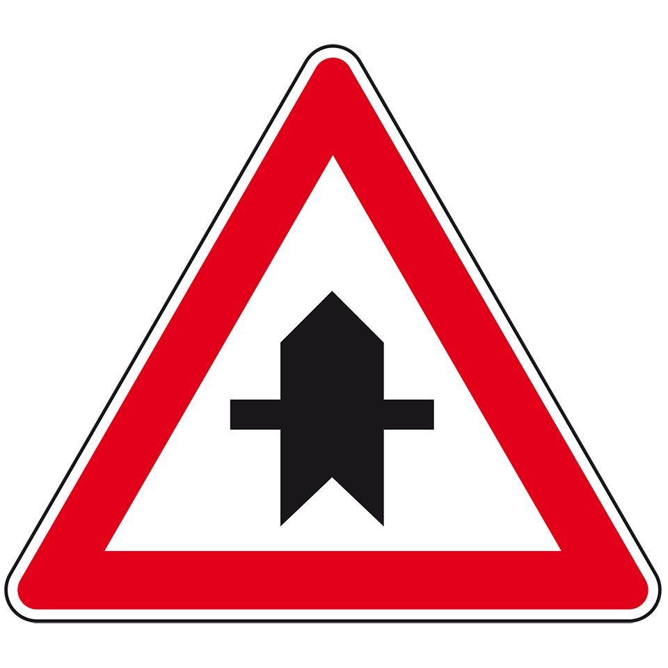 Verkehrsschild Verkehrszeichen Vorfahrt, Nr.301, Alu RA2, reflektierend, SL 900mm