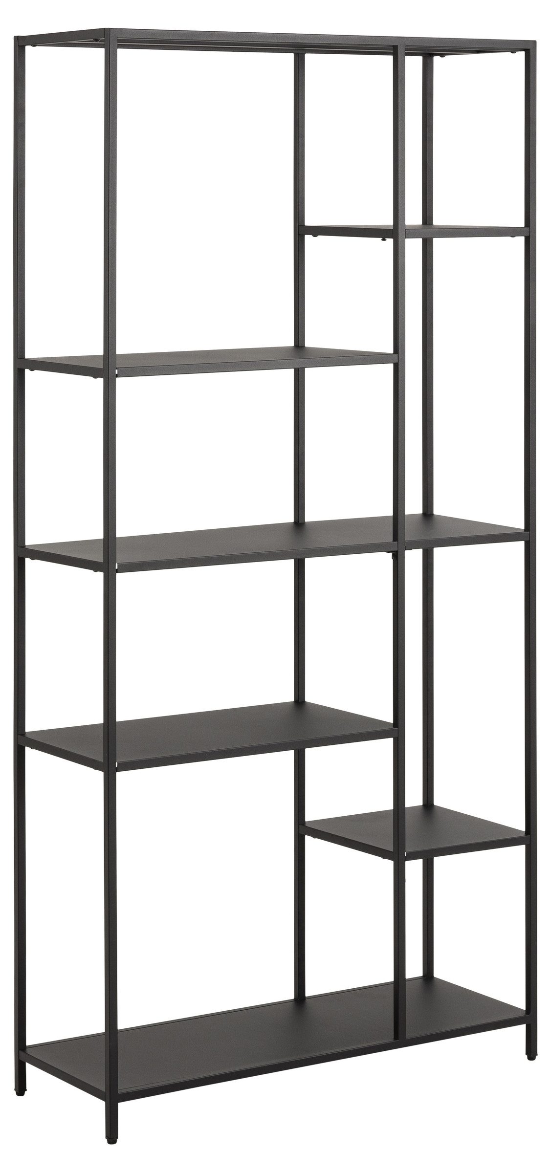 ACTONA GROUP Standregal in schwarz, Stahl - 79,5x165x30cm (BxHxT)
