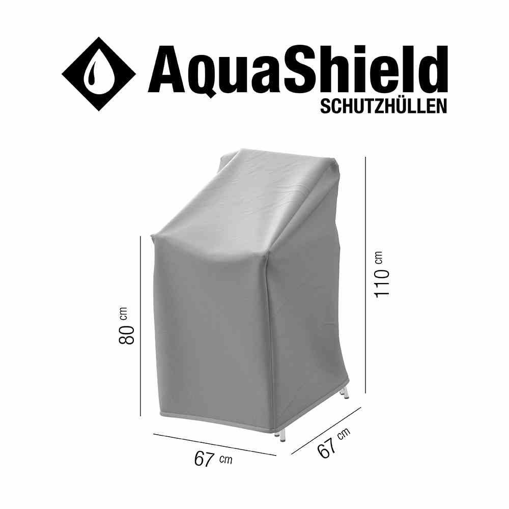 Siena Garden Gartenmöbel-Schutzhülle AquaShield (Stapelstuhlhülle 67x67xH80/110 cm), aus 100% Polyester, 420D, PU-beschichtet – Bild 5 von 5