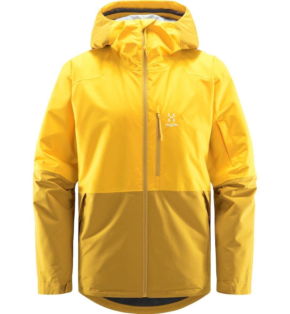 Haglöfs Winterjacke Haglöfs M Gondol Insulated Jacket Herren Ski- & Brown Leaves - Pumpkin Yellow