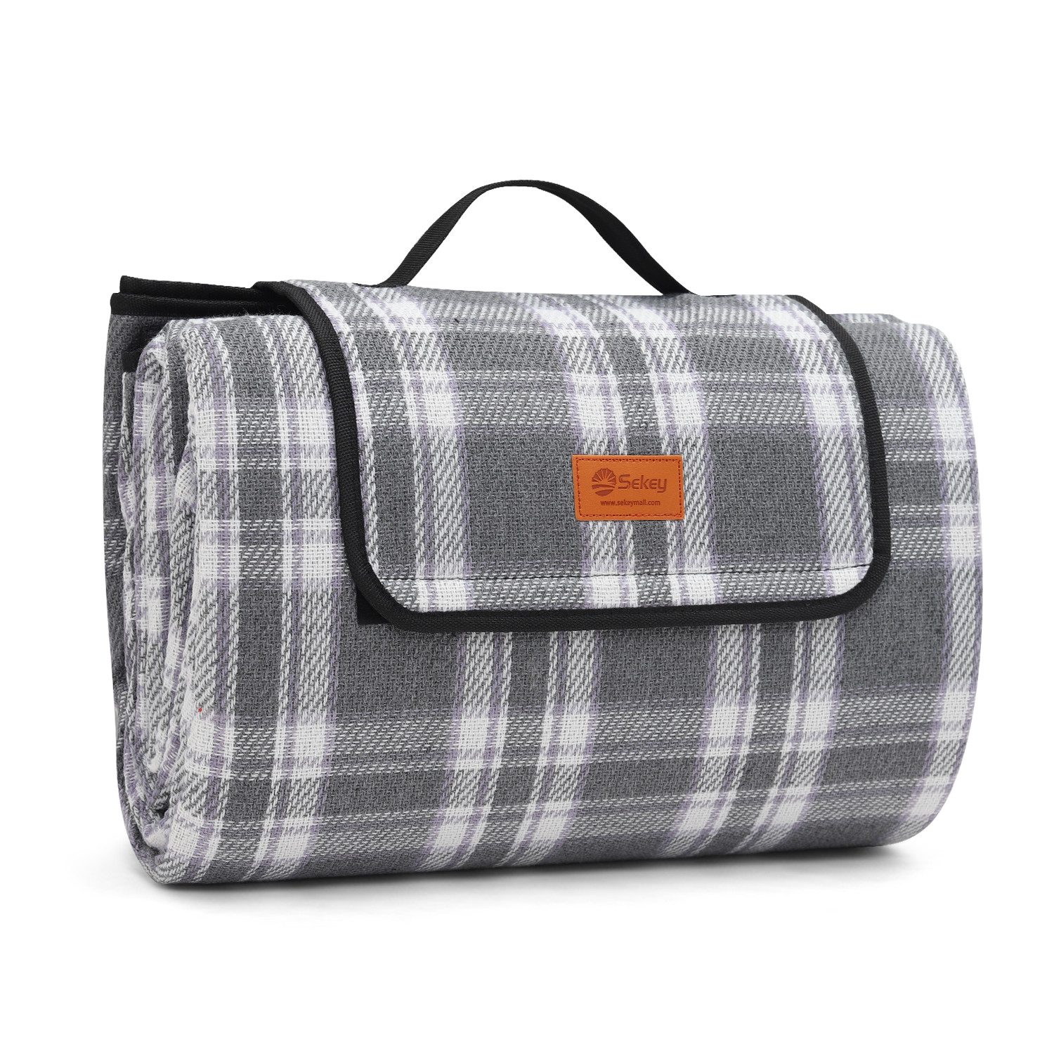 Picknickdecke 200x200 cm Campingdecke XXL Stranddecke Wasserdicht Wärmeisoliert, Sekey, Faltbar Strand Picknick Decke mit Traggriff für Outdoor, Camping, BBQ