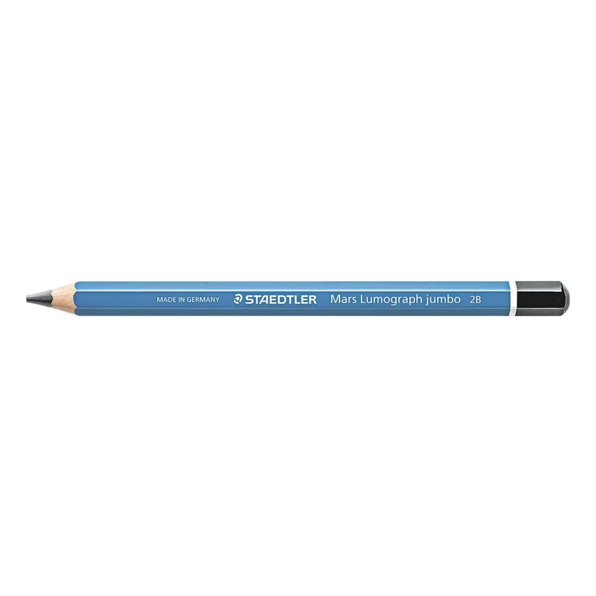 STAEDTLER Bleistift Mars Lumograph Jumbo, 2B, Sechskant