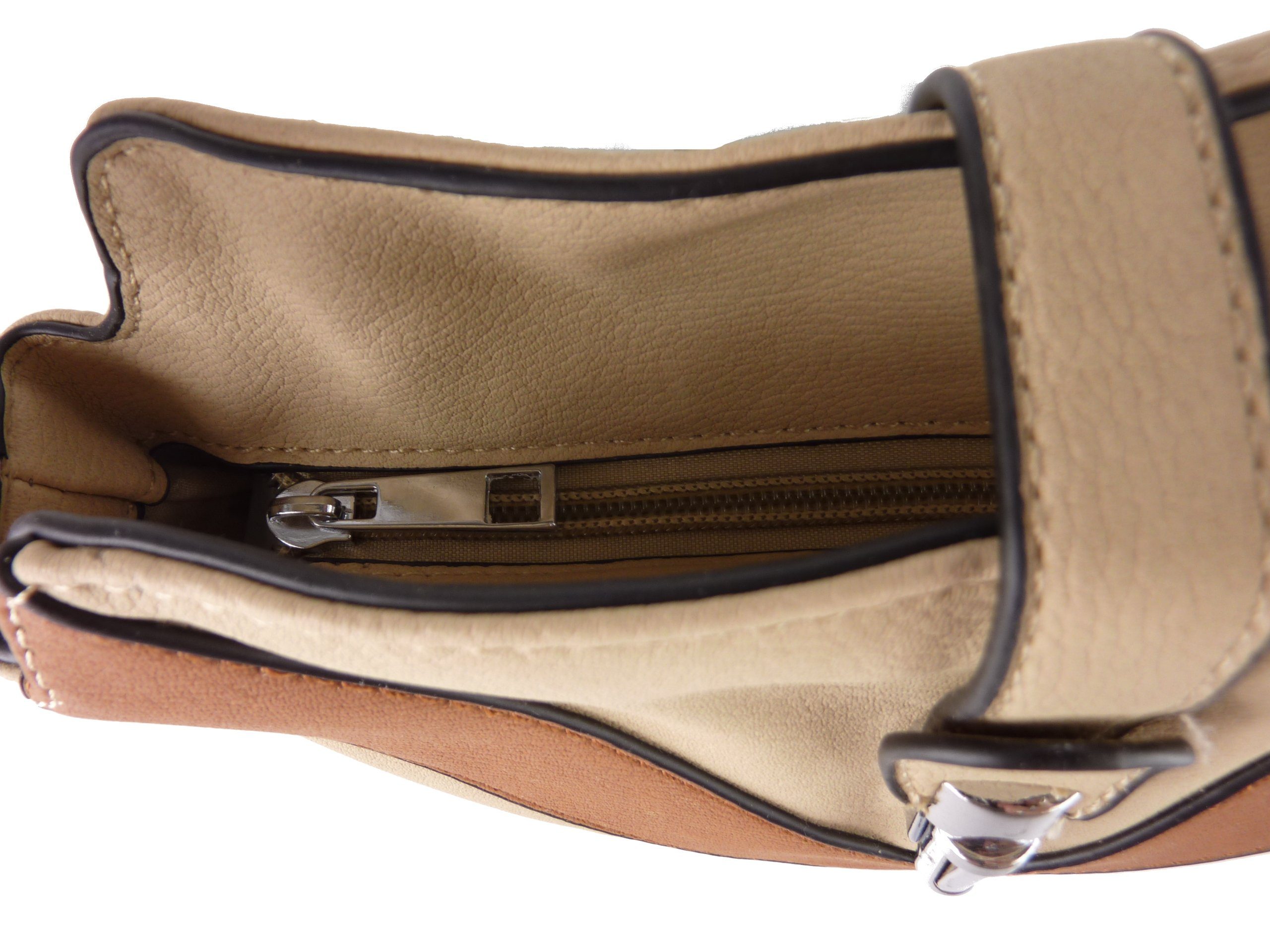 Taschen4life Umhängetasche kleine Tasche zum umhängen H0447, als Schultertasche & cross over tragbar, zweifarbiges Streifen Muster