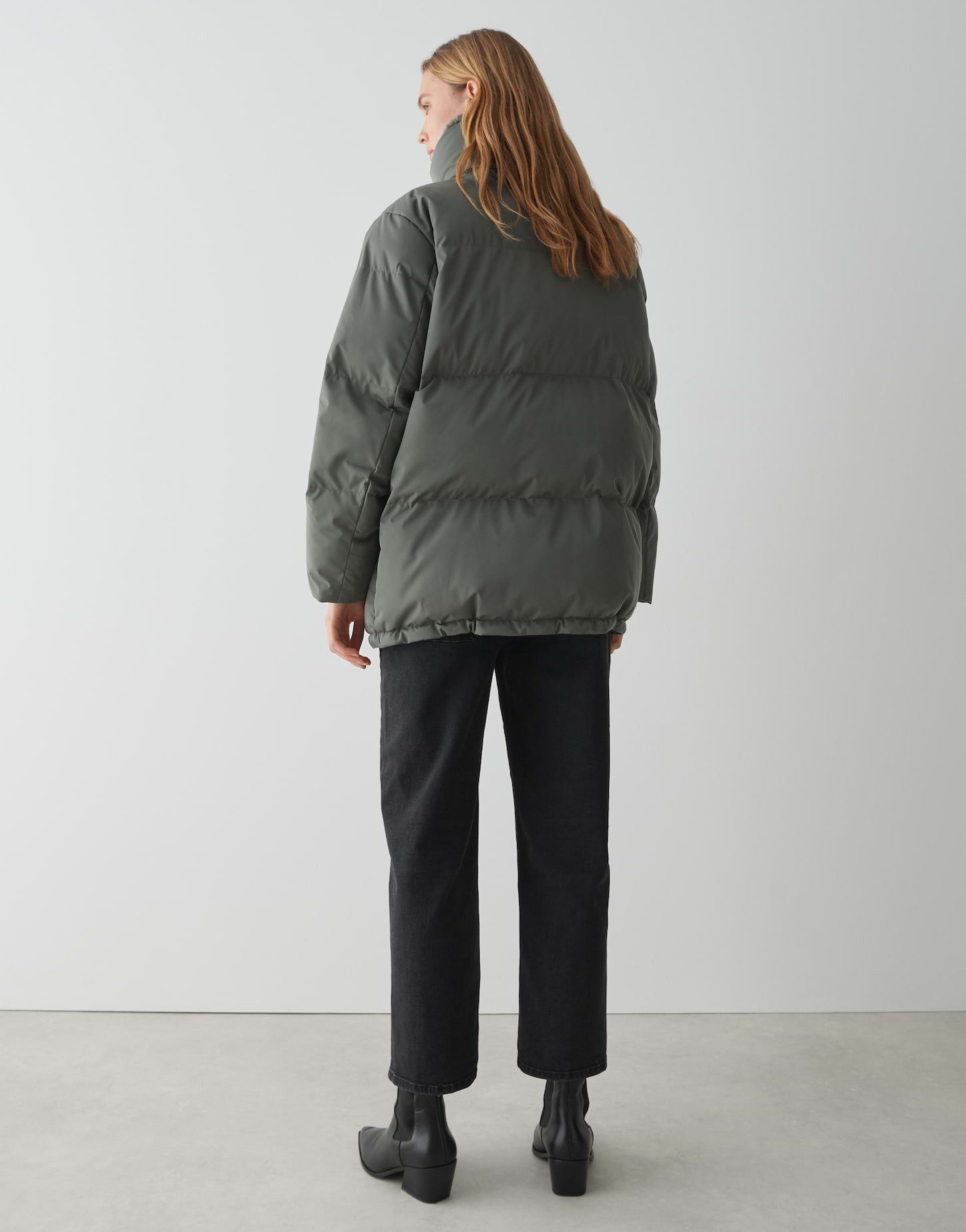 OPUS Steppjacke HILEEN mit Teddyfellkragen ovaler Schnitt, aufgesetzte Taschen vorne, Reißverschluss